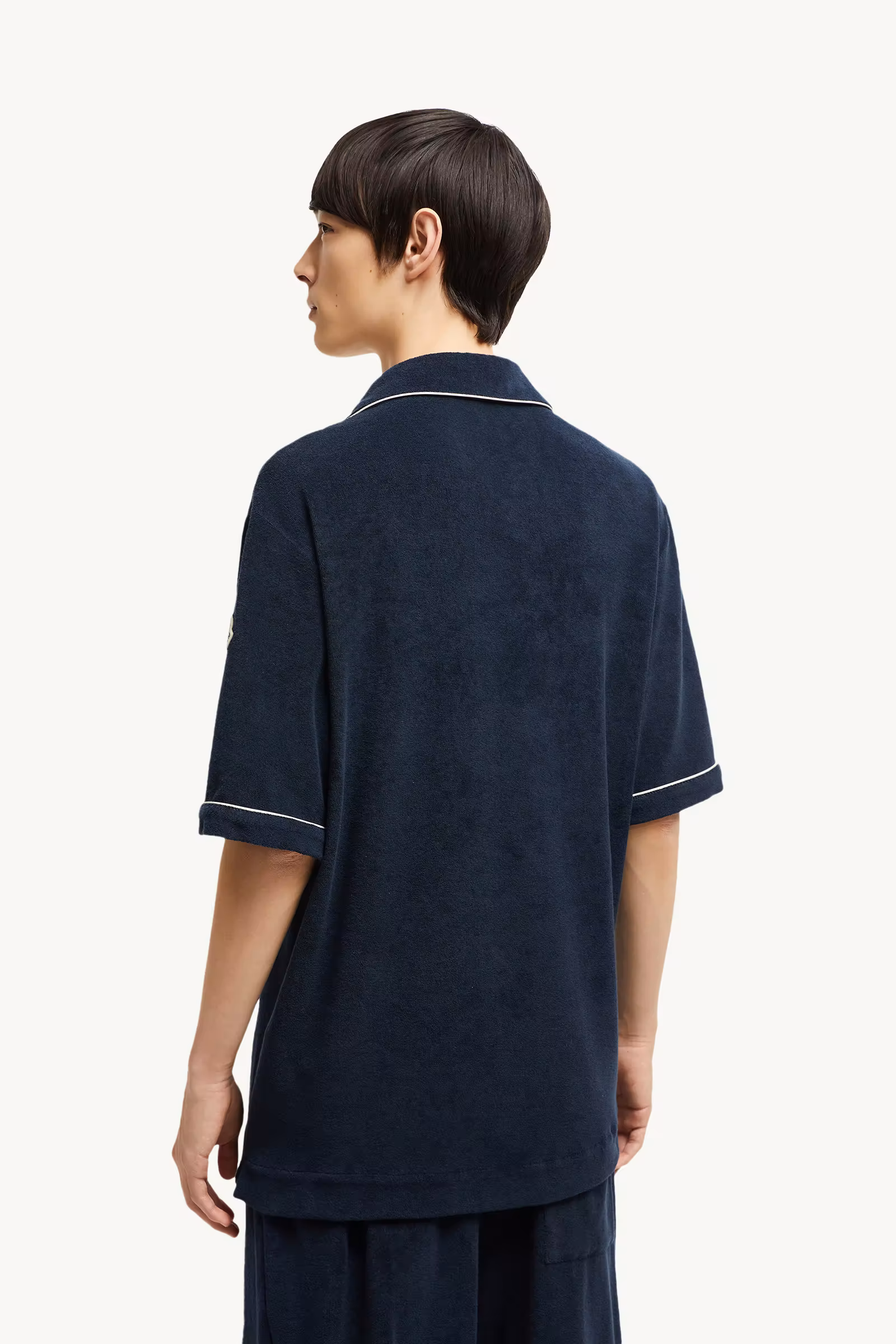 Cotton Terry Cloth Polo Shirt
