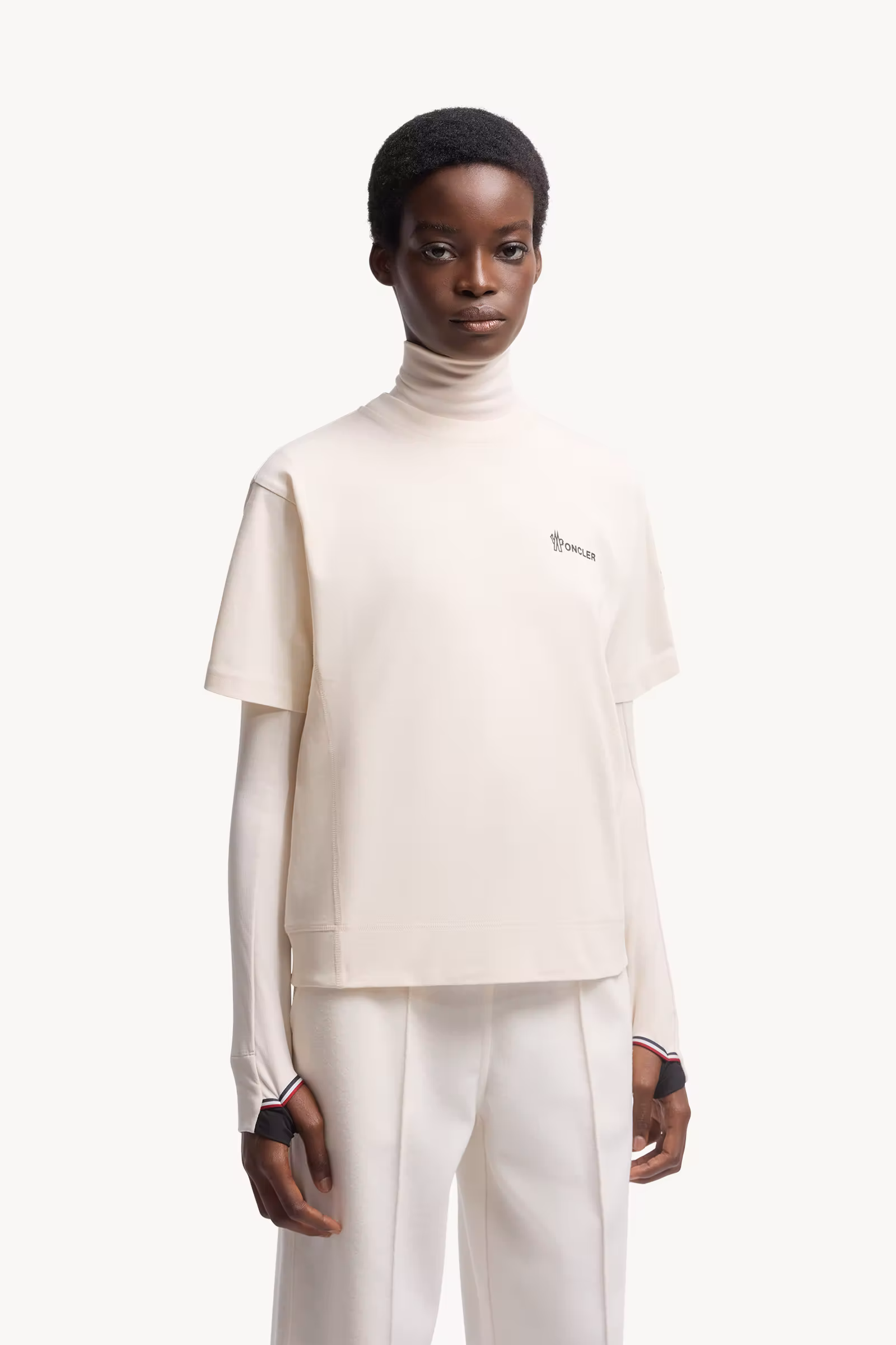 Embossed Logo Cotton T-Shirt