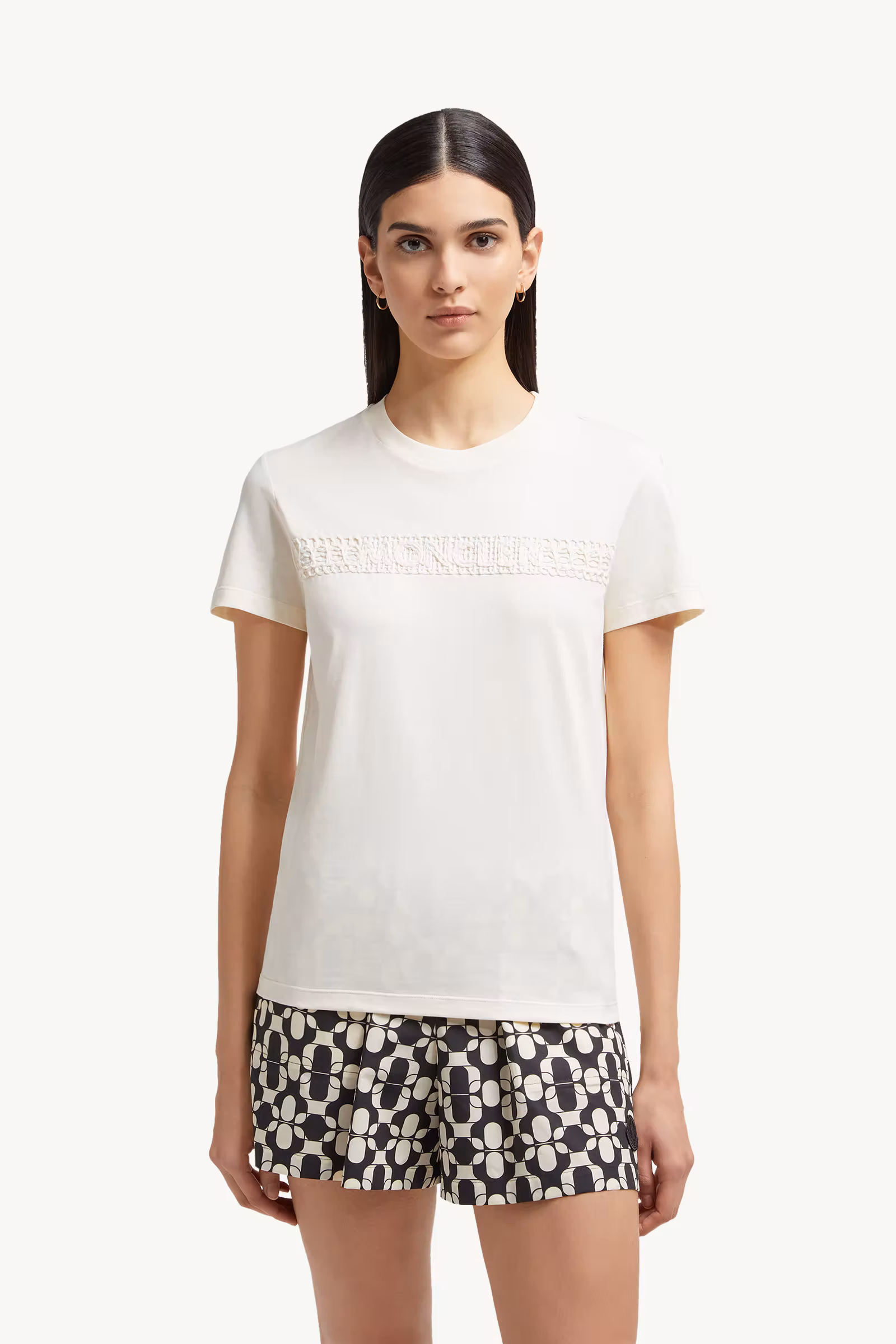 Embroidered Logo Cotton T-Shirt