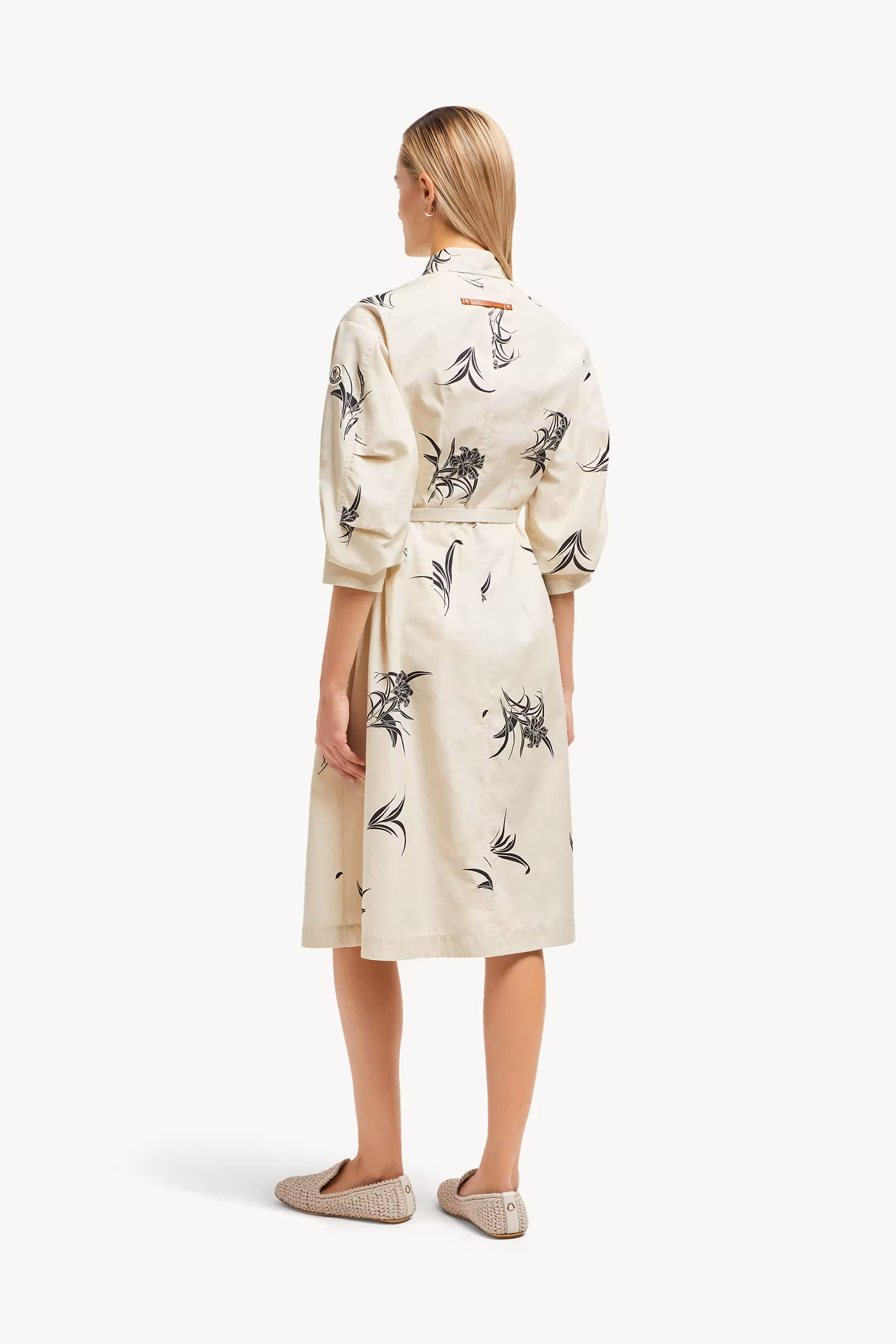 Floral Print Cotton Shirt Dress