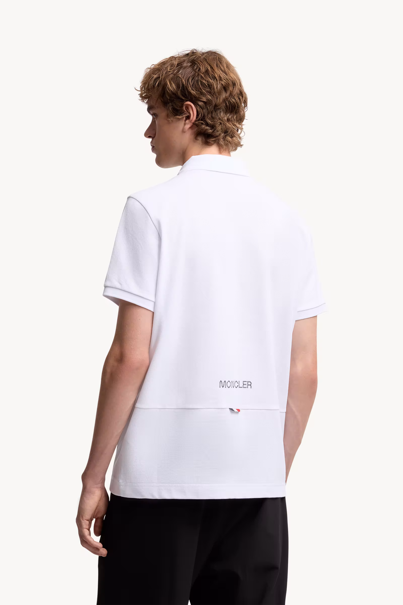 Logo Patch Cotton Piquet Polo Shirt