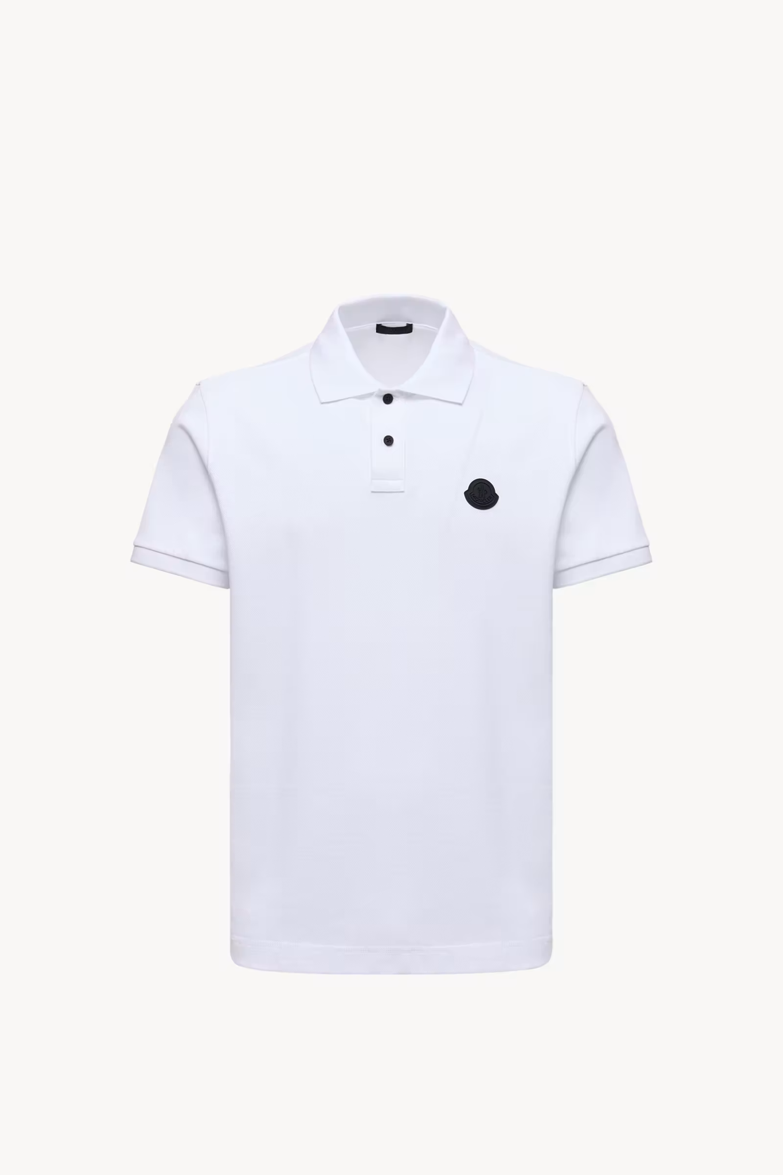 Logo Patch Cotton Piquet Polo Shirt