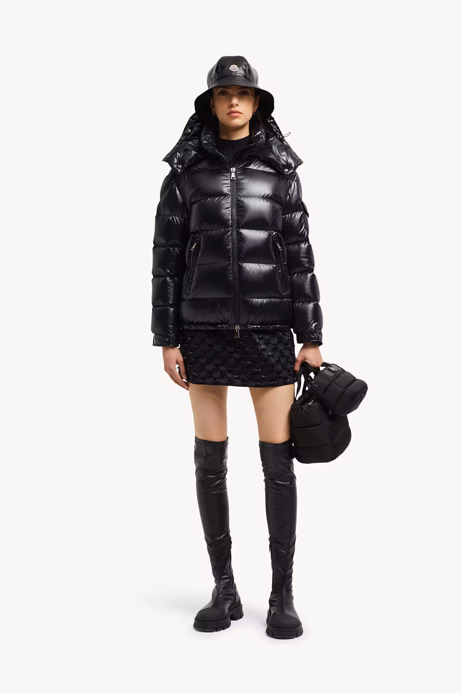 Maire Hooded Short Down Jacket