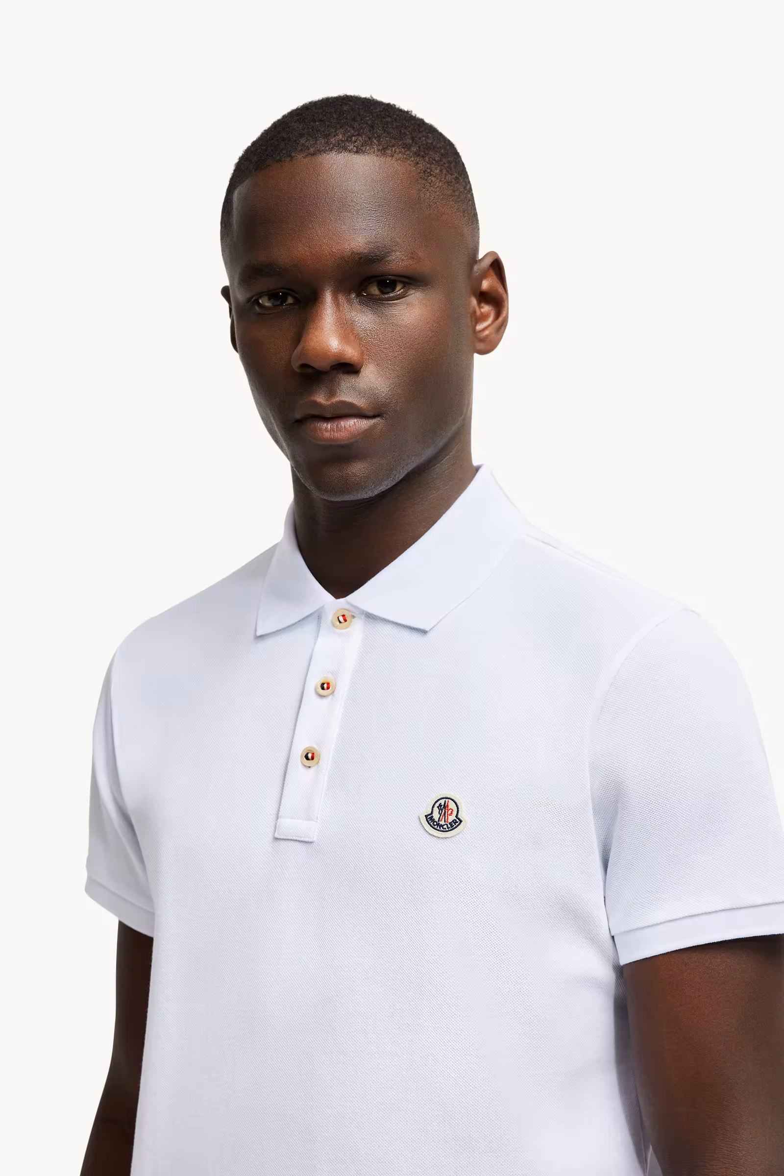 Logo Patch Cotton Polo Shirt