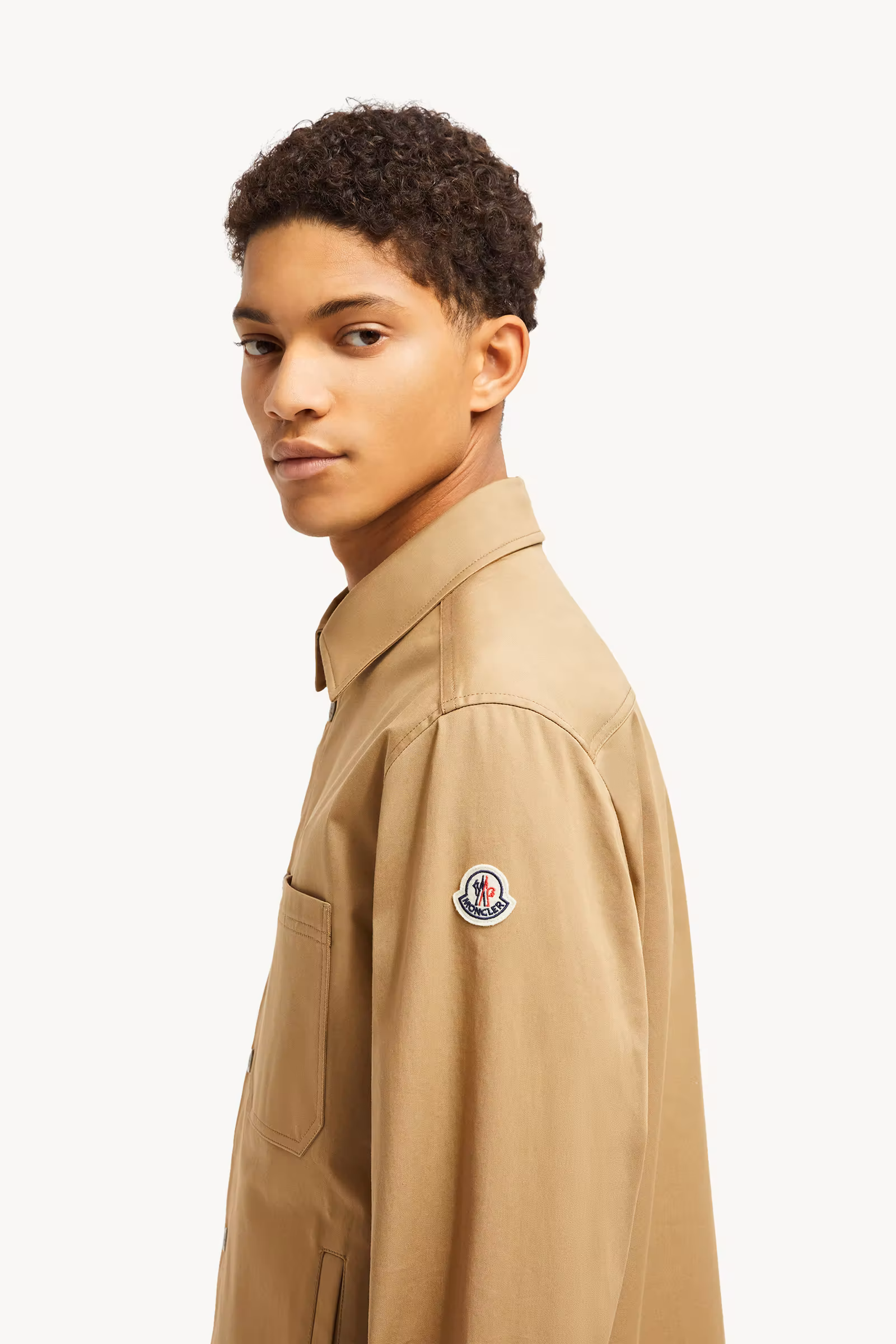 Cotton Gabardine Shirt Jacket