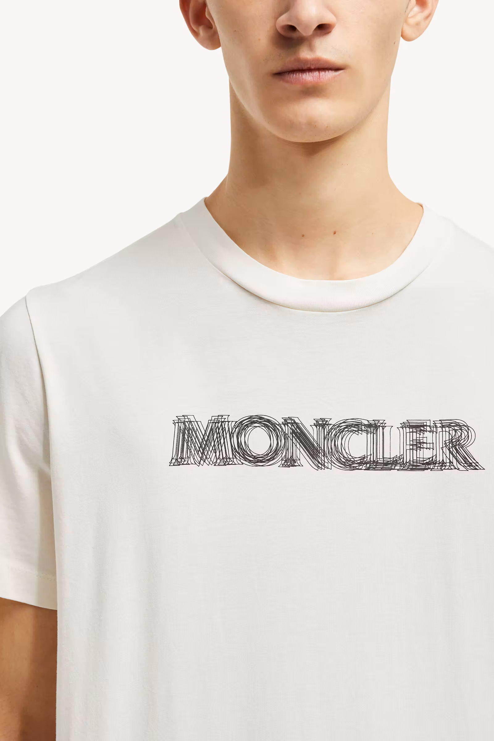 Blurred Logo Cotton T-Shirt