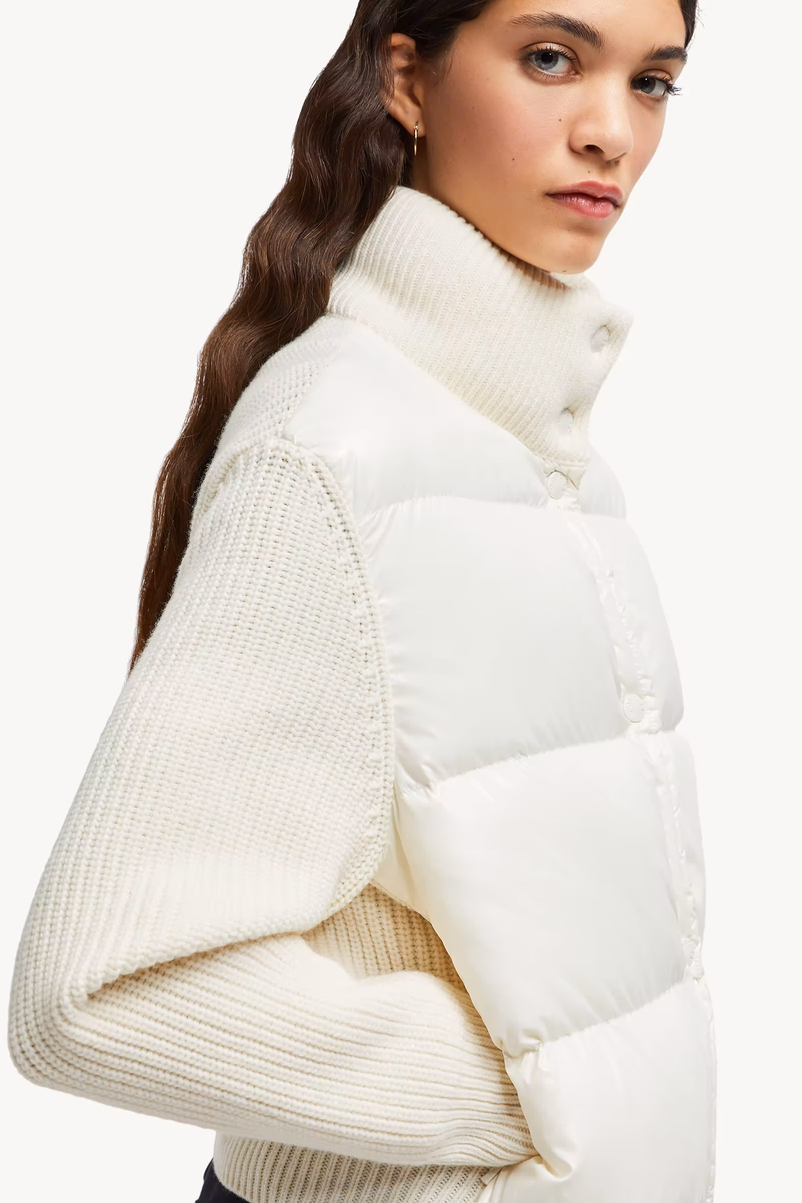Padded Wool Cardigan
