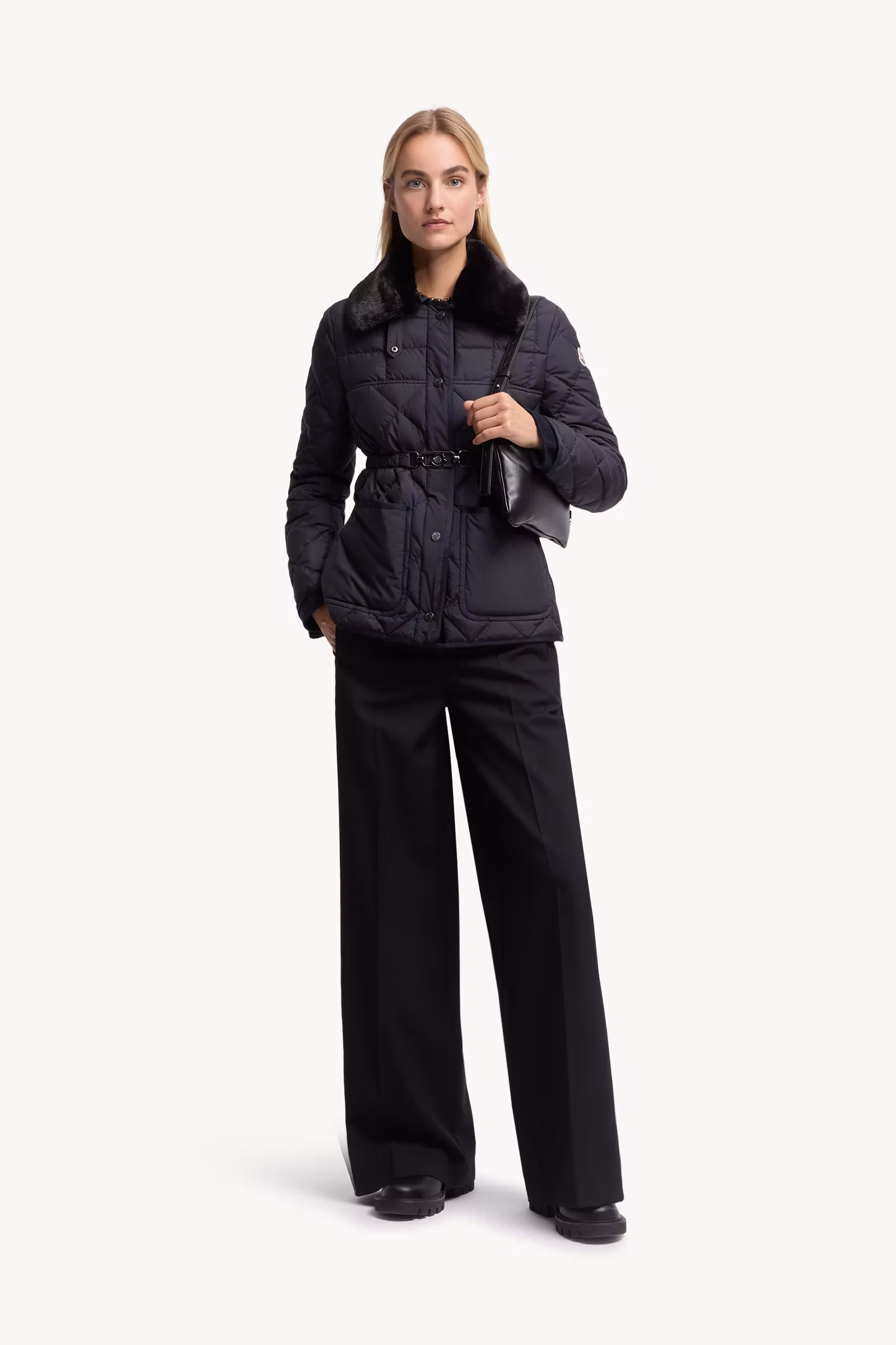 Cygne Faux Fur-Trimmed Short Down Jacket