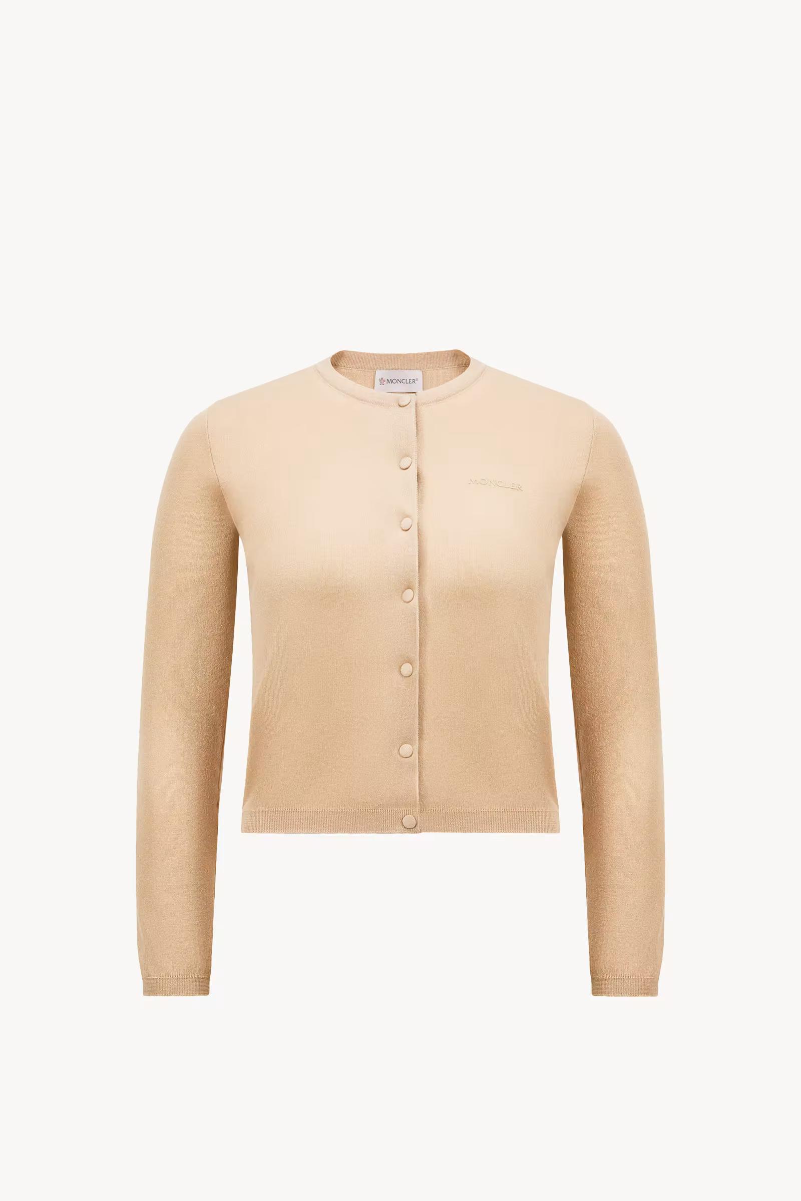 Embroidered Logo Cotton Cardigan