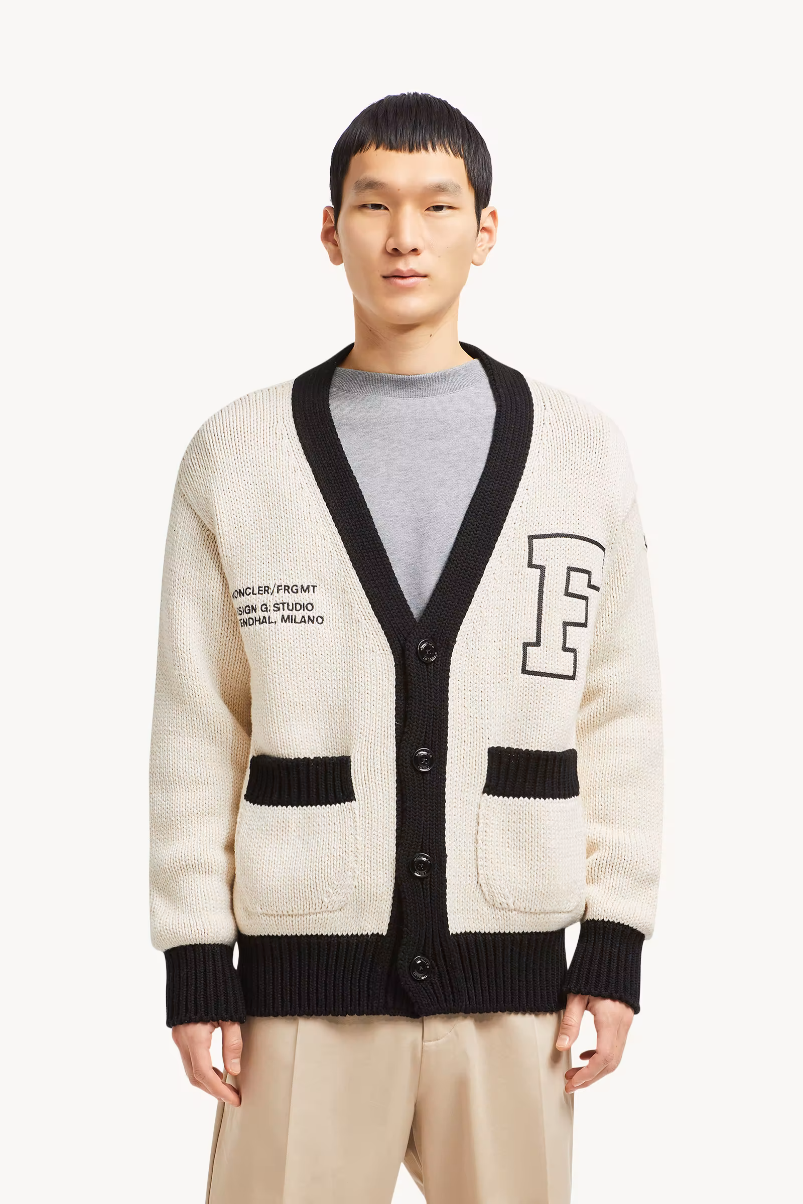 Moncler x FRGMT Embroidered Cotton Cardigan