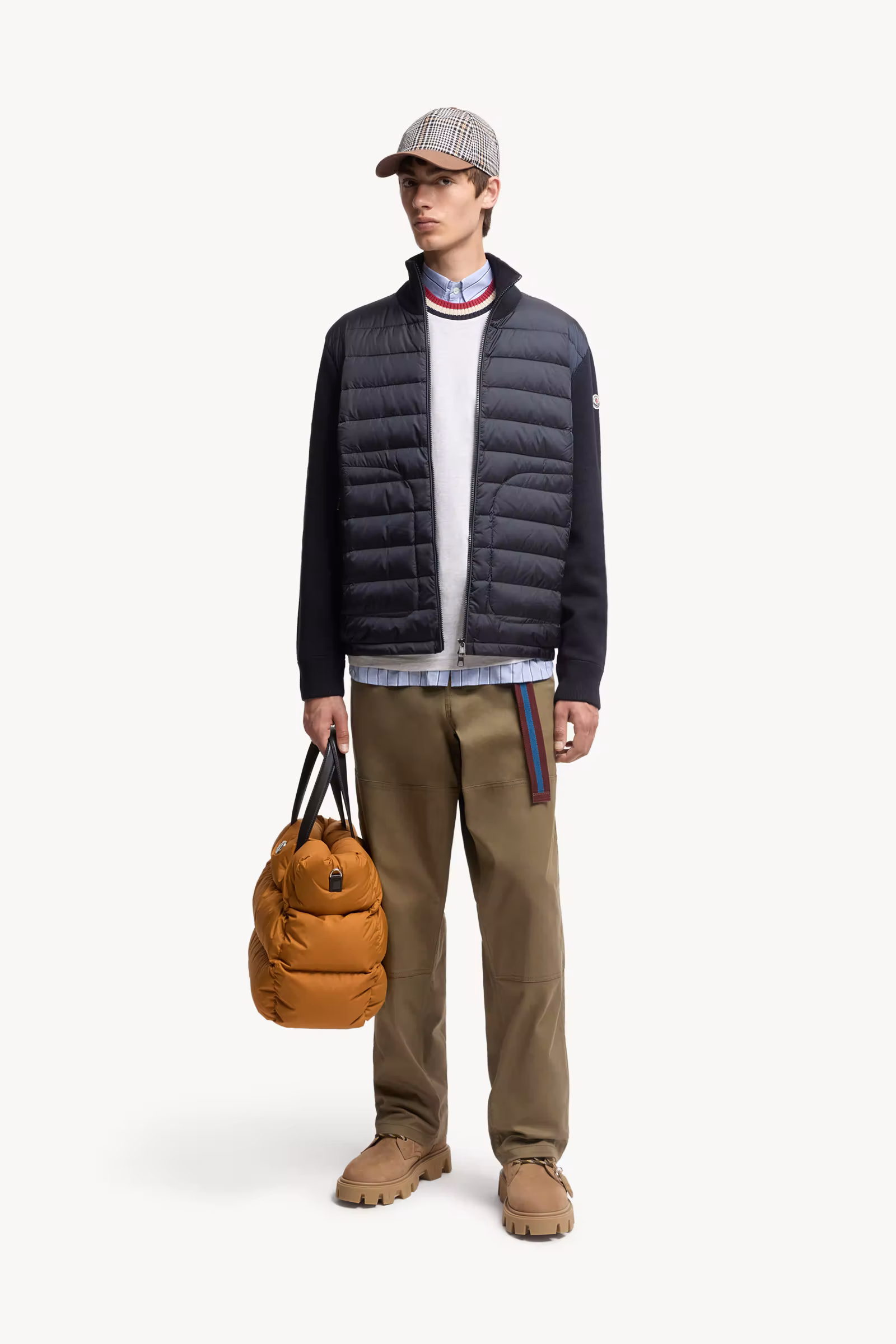 Padded Zip-Up Cardigan