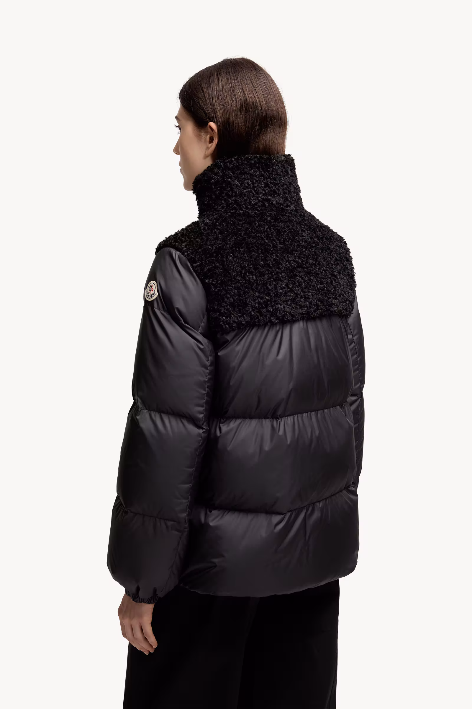 Esnaie Teddy-Trimmed Short Down Jaket