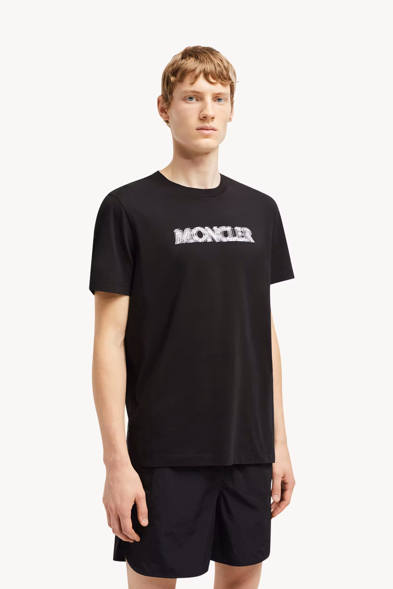 Blurred Logo Cotton T-Shirt