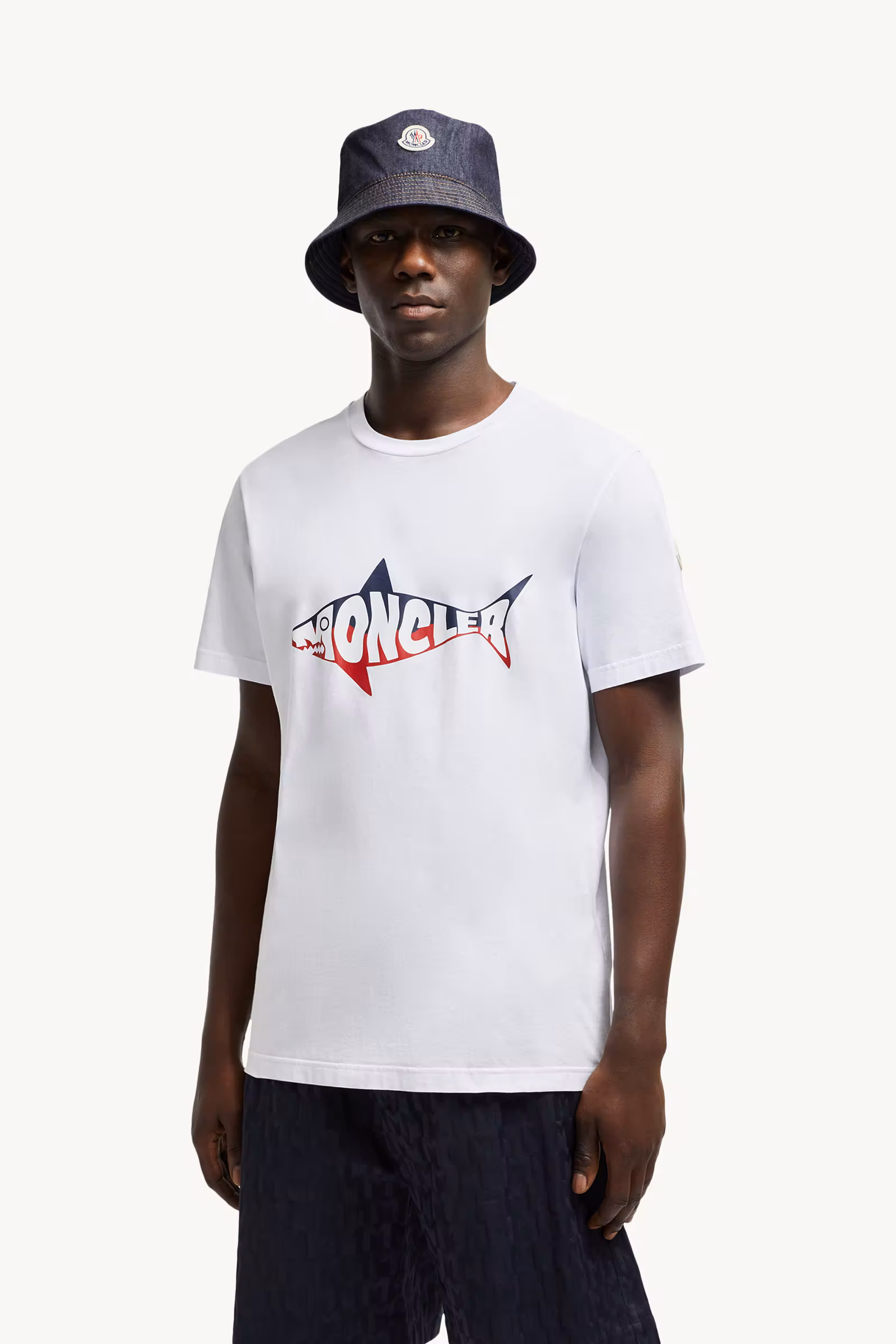 Shark Logo Cotton T-Shirt