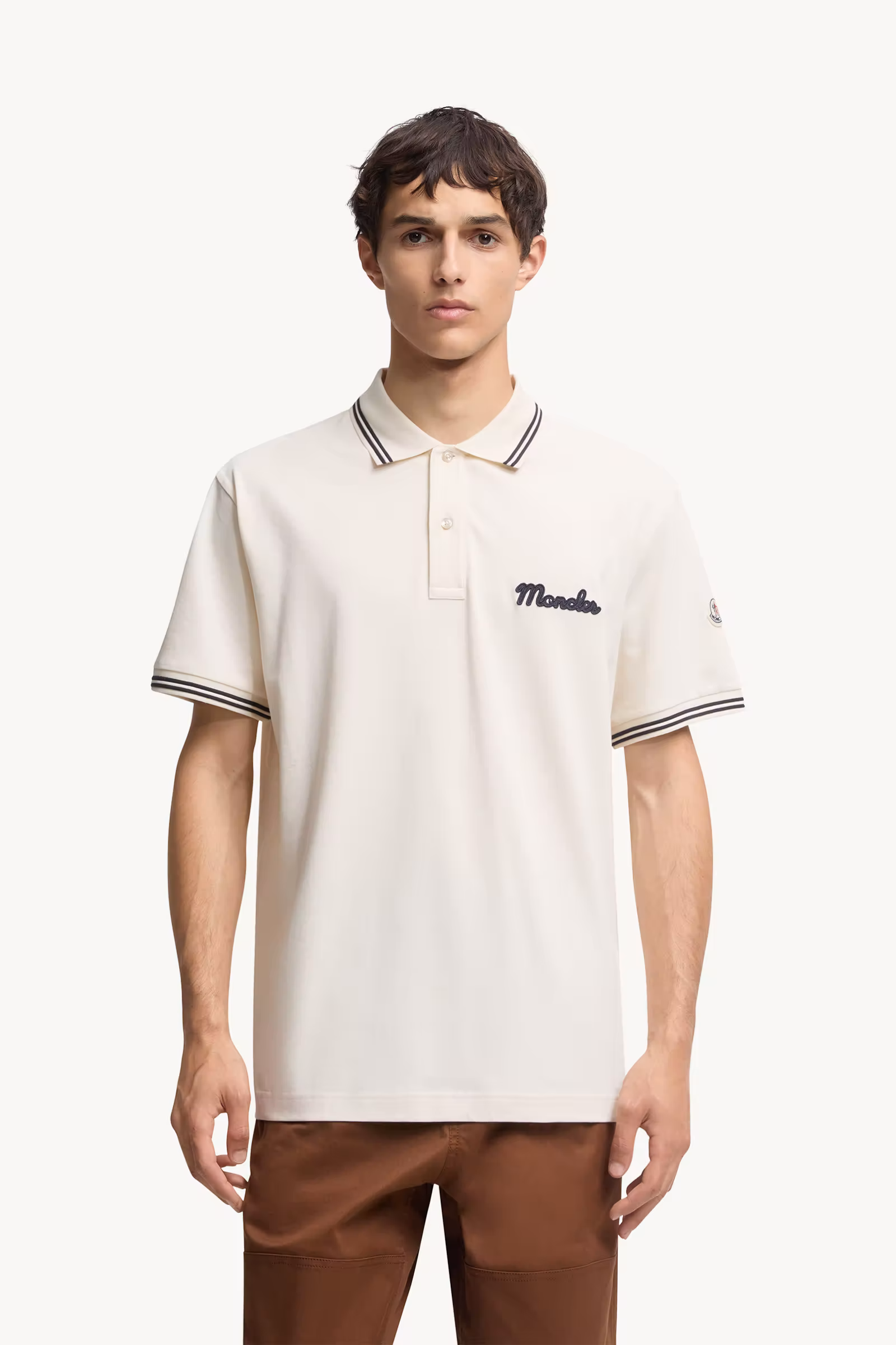 Embroidered Logo Cotton Piquet Polo Shirt