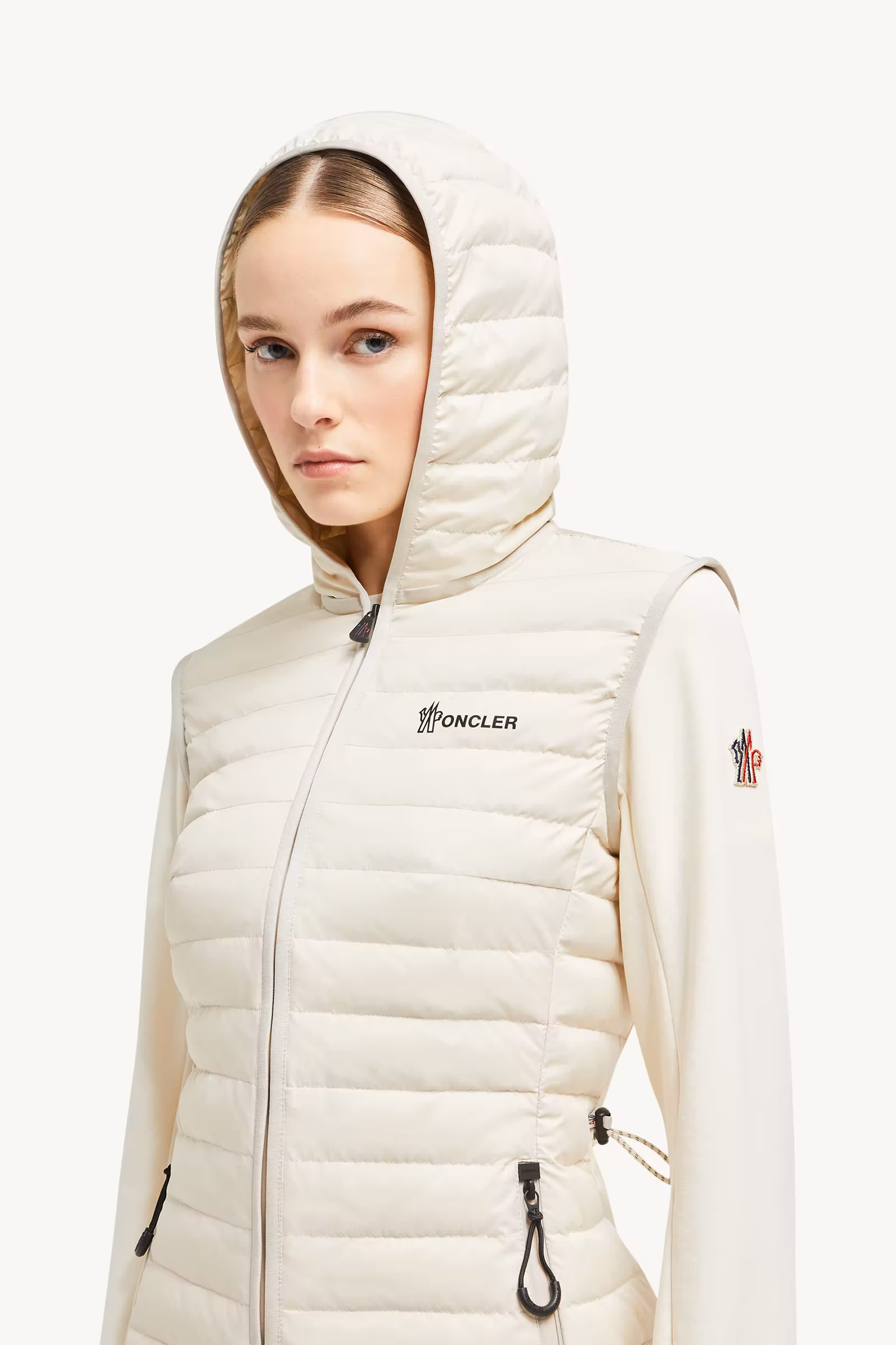 Padded Zip-Up Cotton Hoodie