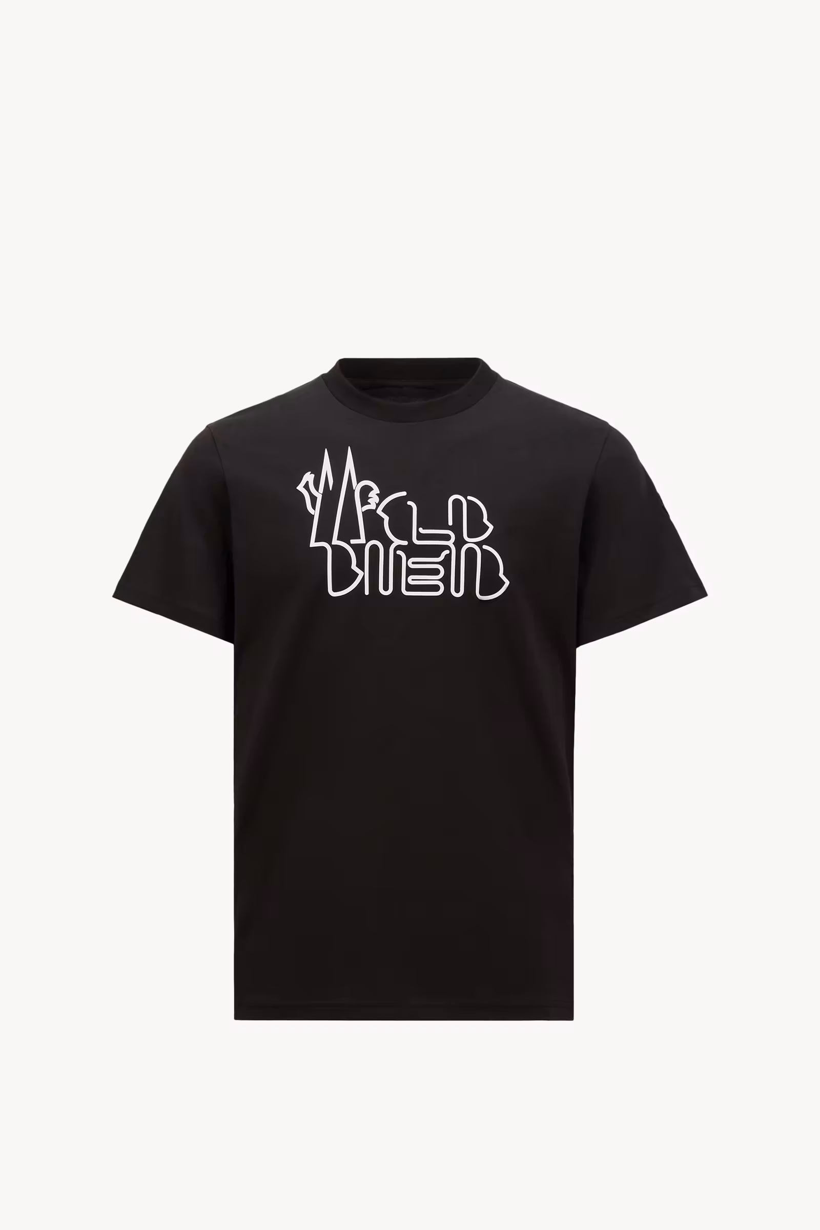 Curved Logo Cotton T-Shirt