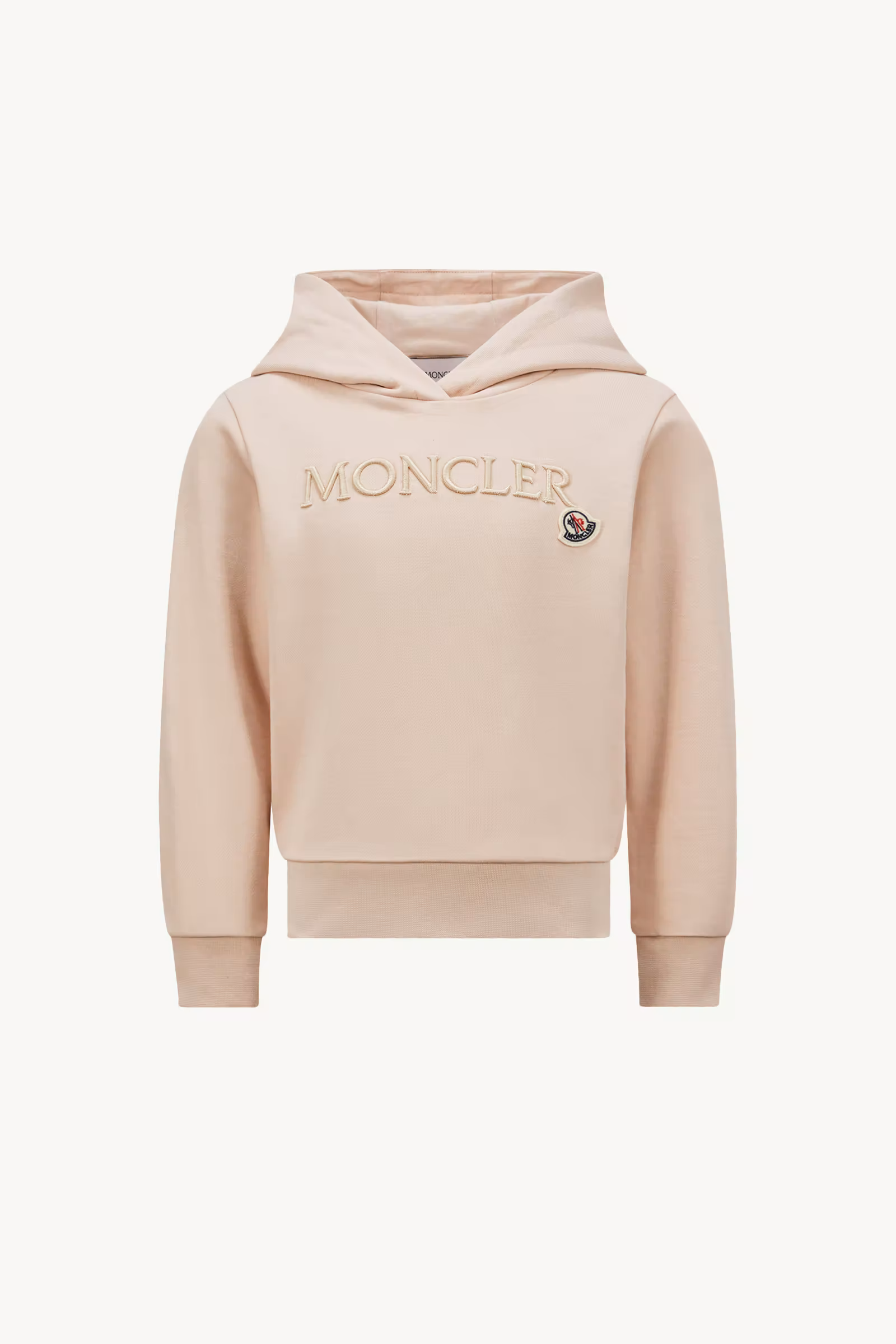 Embroidered Tonal Logo Cotton Hoodie