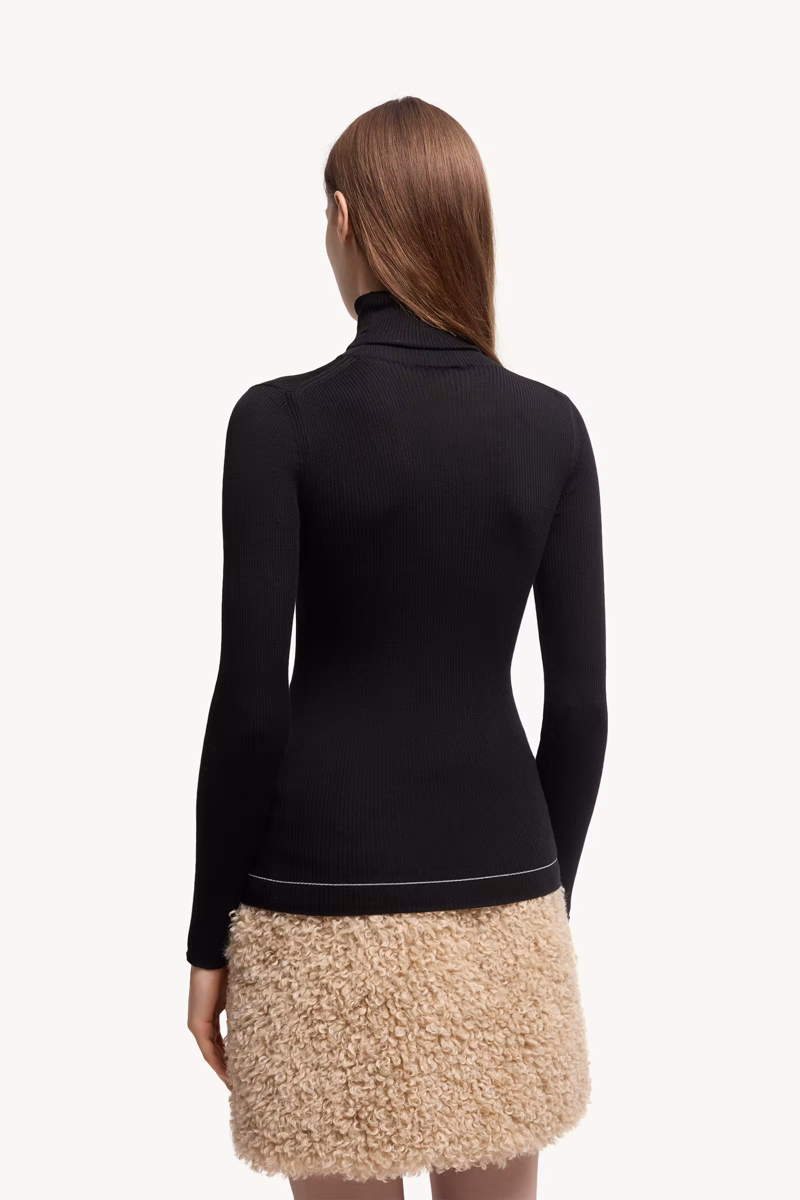 Logo Wool Turtleneck Sweater