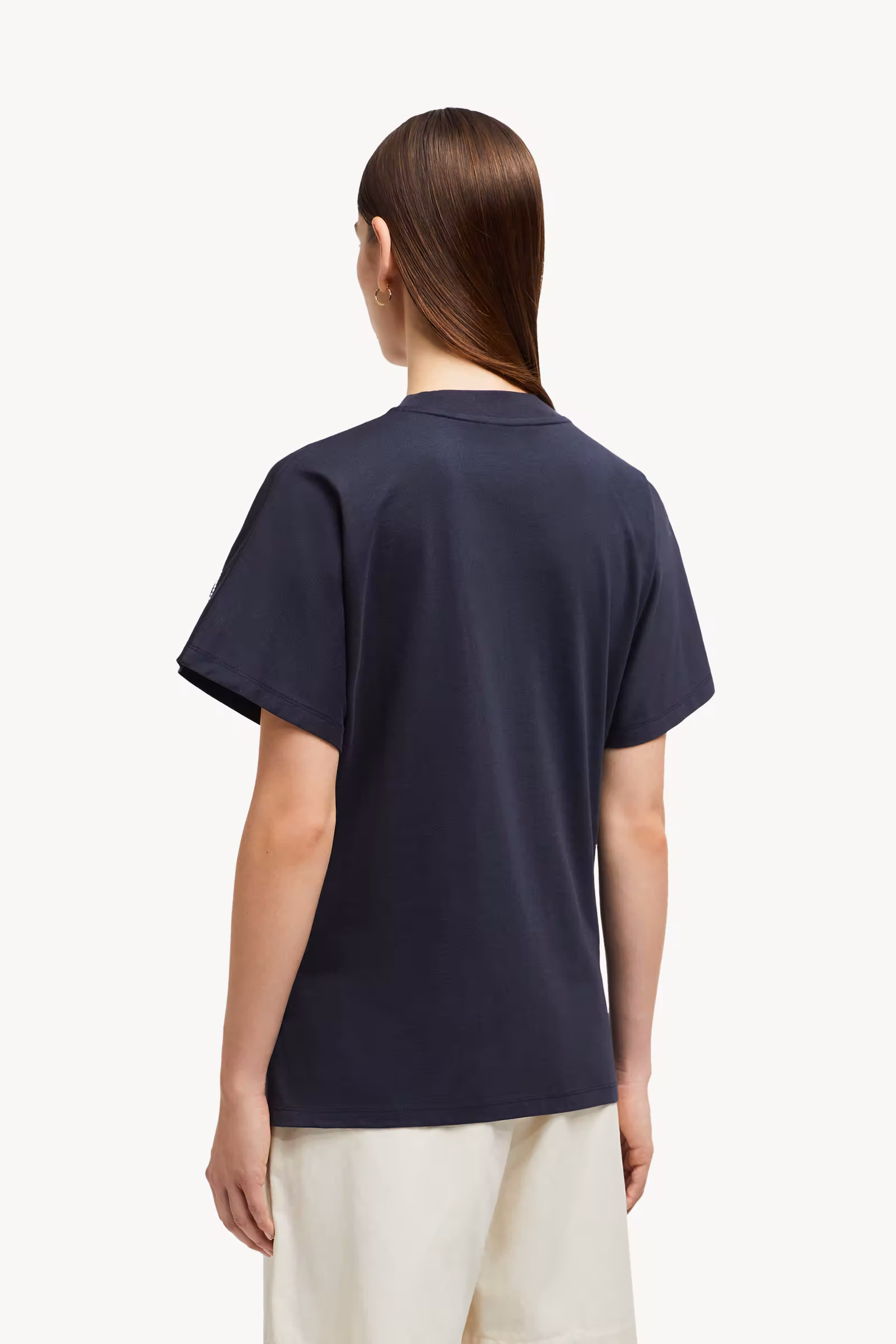 Embroidered Cursive Logo Cotton T-Shirt