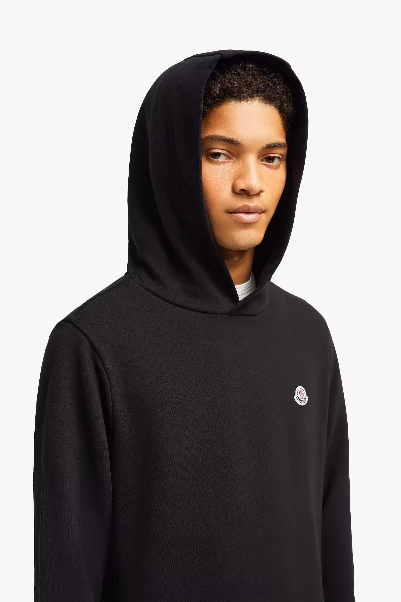 Logo Patch Cotton Hoodie
