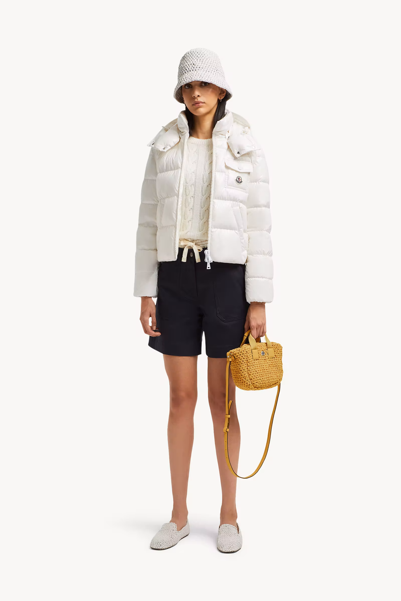 Andro Hooded Short Down Jacket