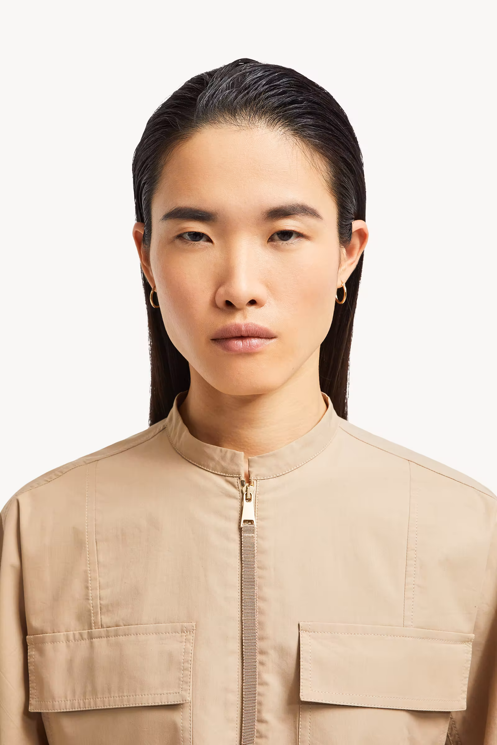 Belted Poplin Midi Dress