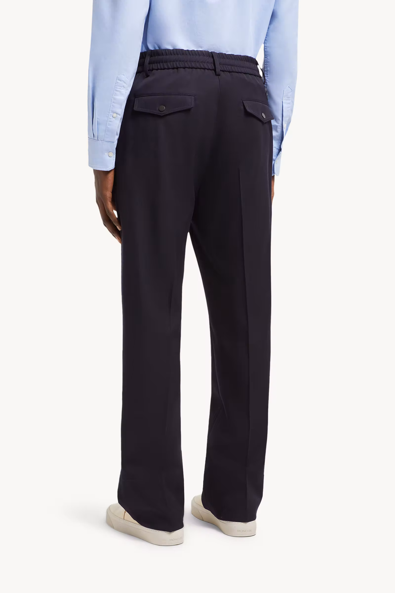 Wool Gabardine Tailored Pants