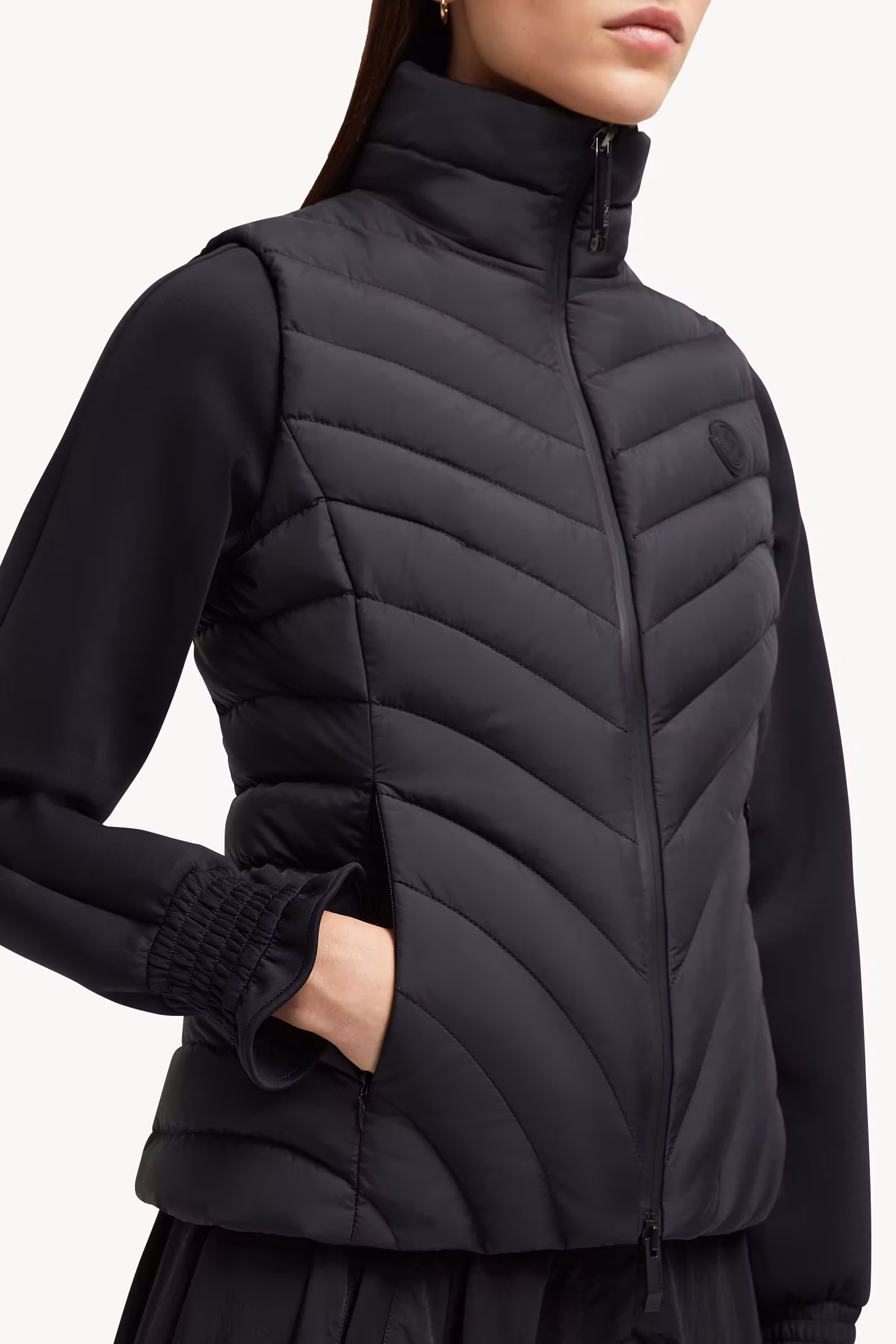 Granes Diagonal-Quilted Down Vest