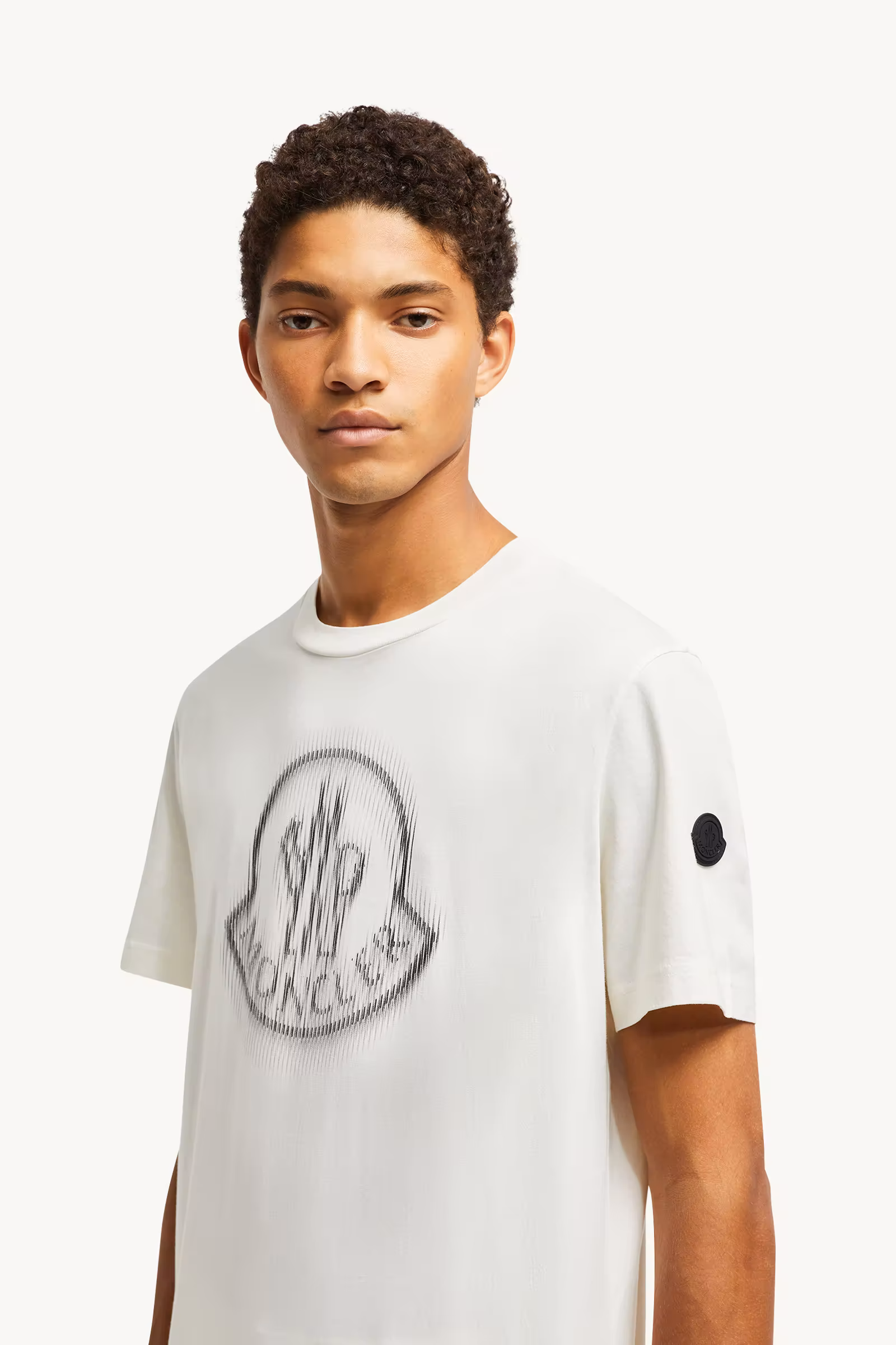 Blurred Logo Cotton T-Shirt