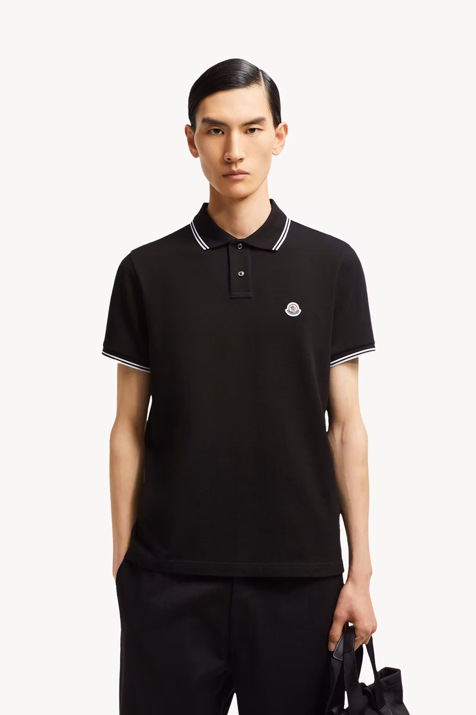 Logo Patch Cotton Polo Shirt