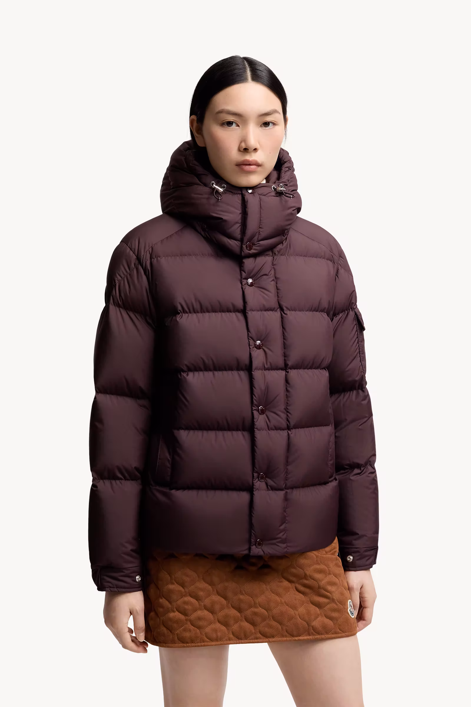 Moncler Maya 70 Hooded Short Down Jacket