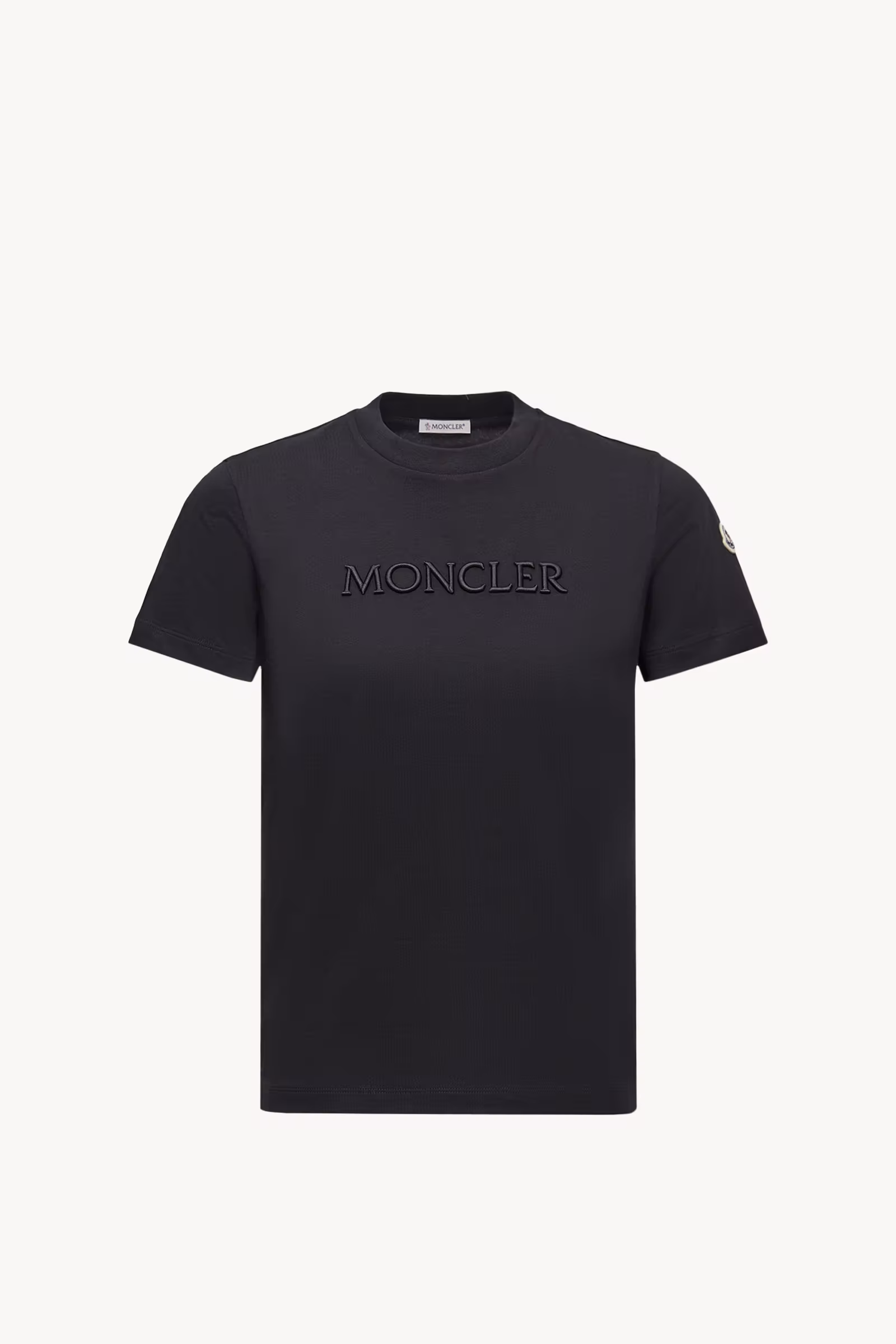 Embroidered Tonal Logo Cotton T-Shirt