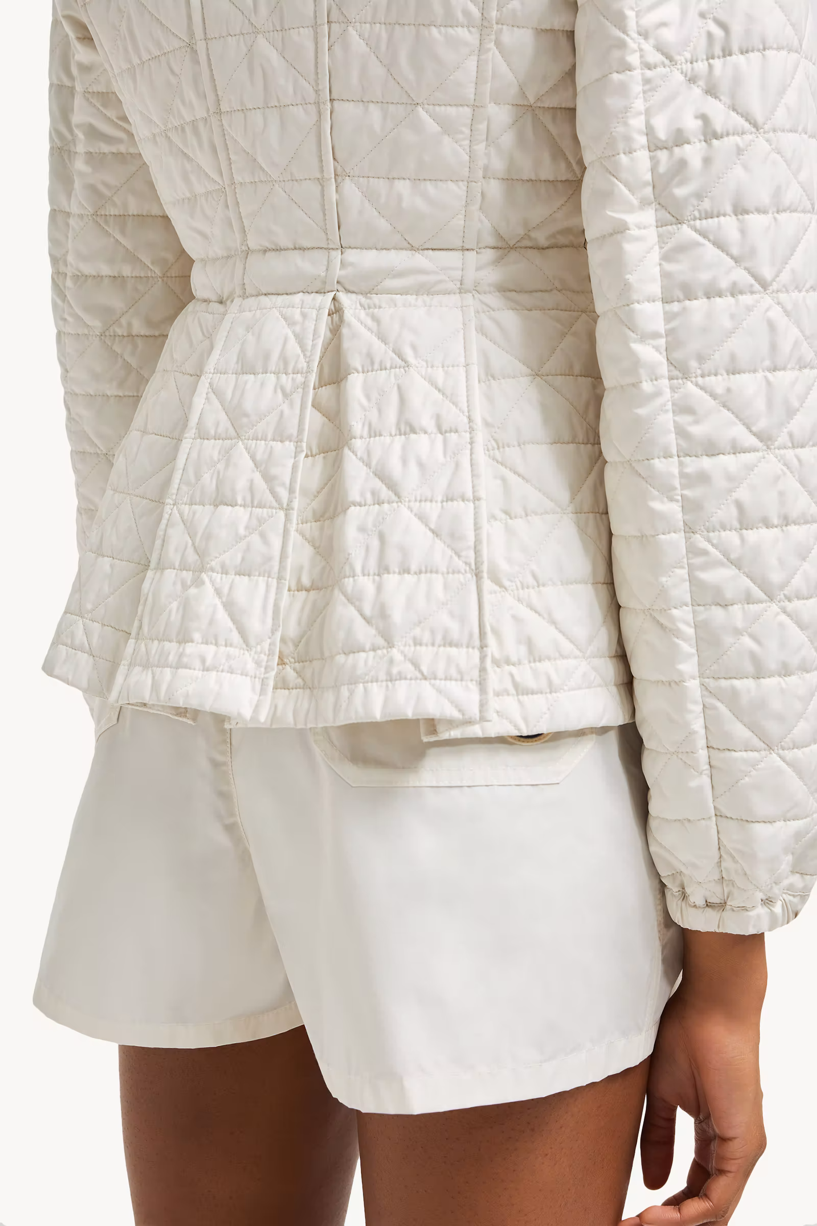 Craon Square-Quilted Short Padded Jacket