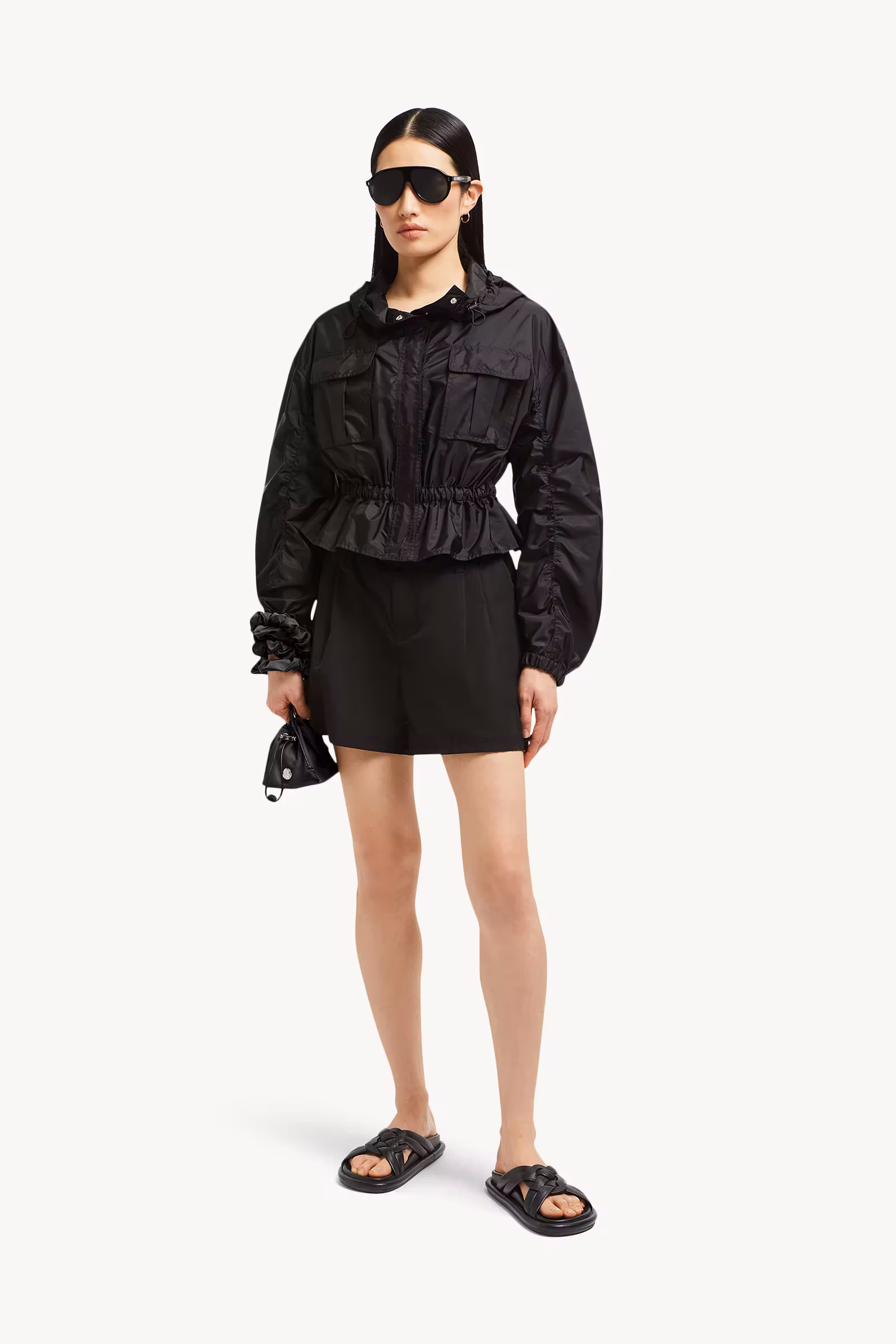 Curton Hooded Peplum Jacket