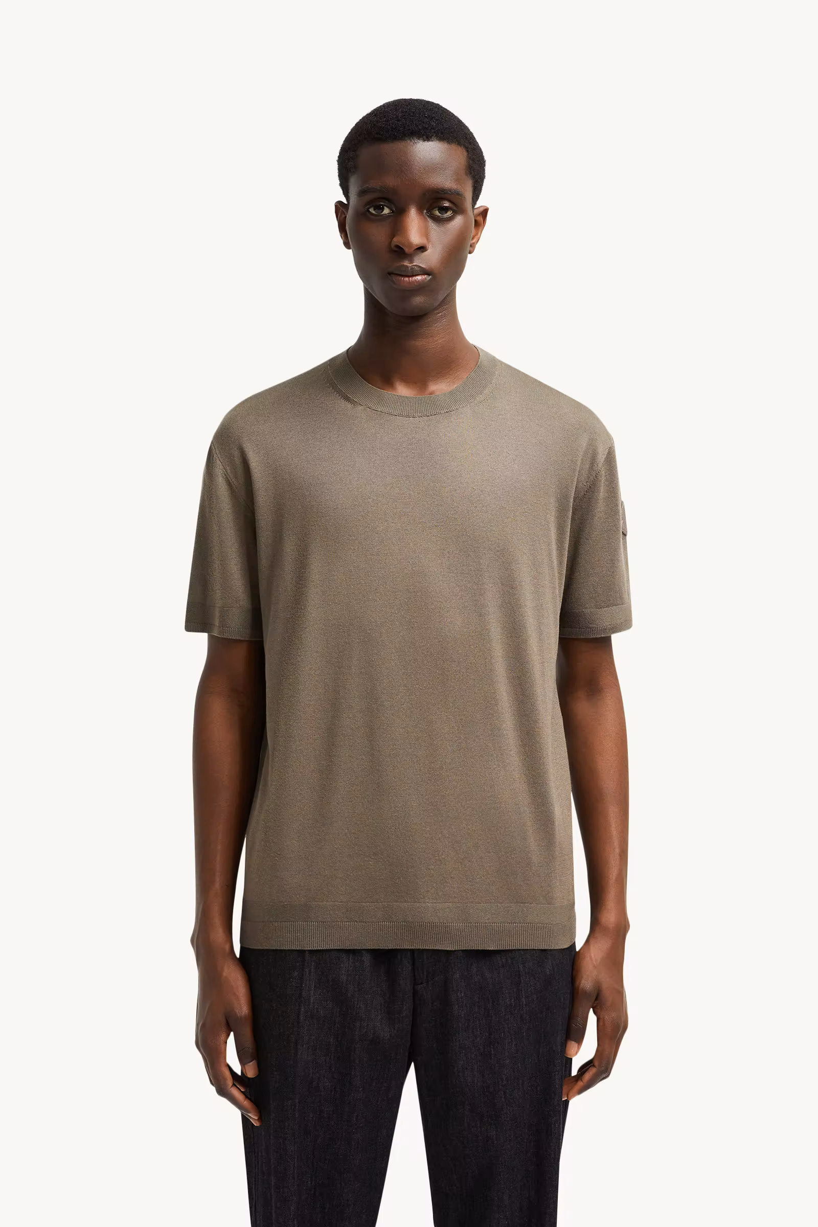 Silk & Cotton Knit T-Shirt