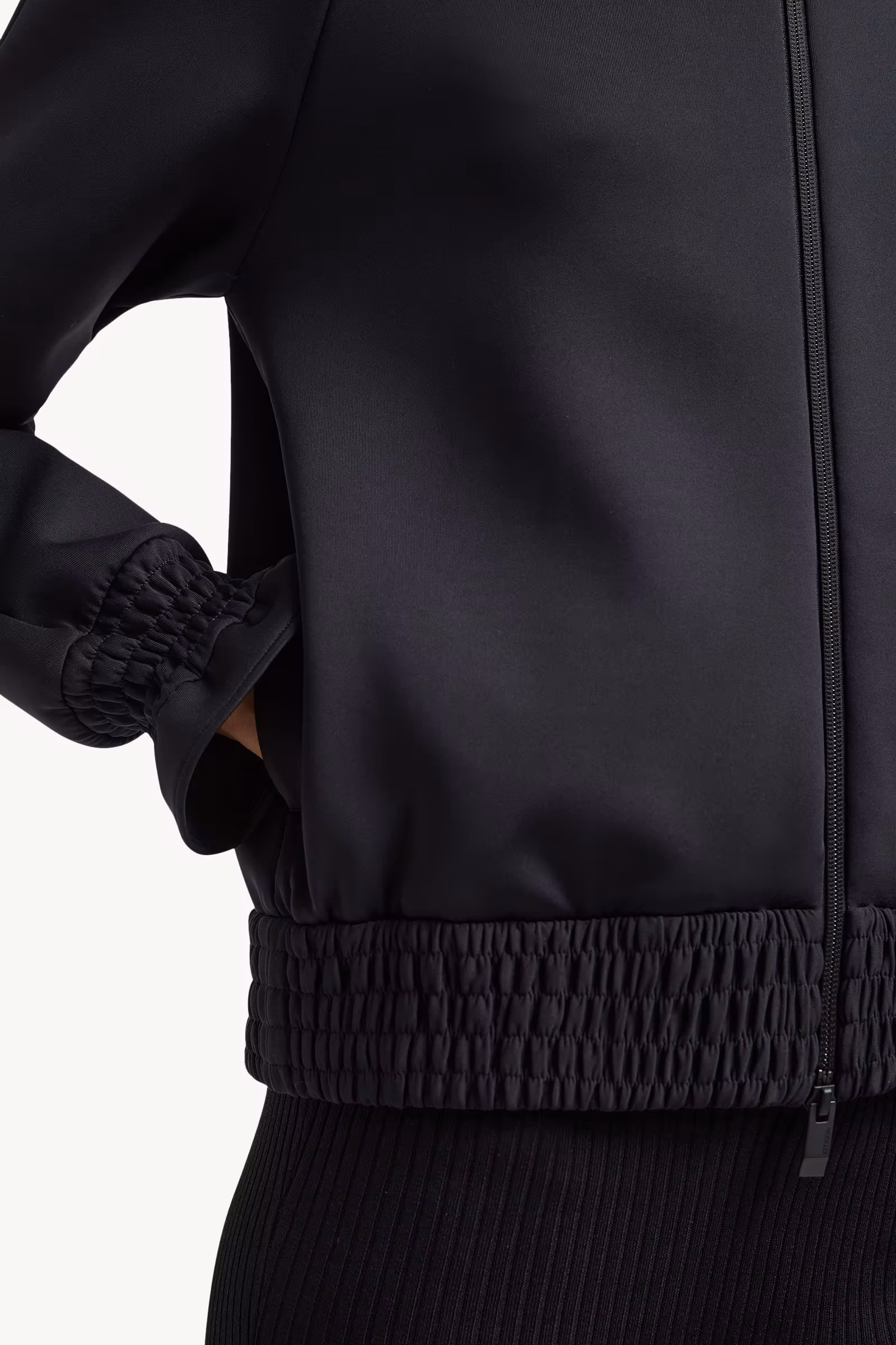 Neoprene Zip-Up Sweatshirt