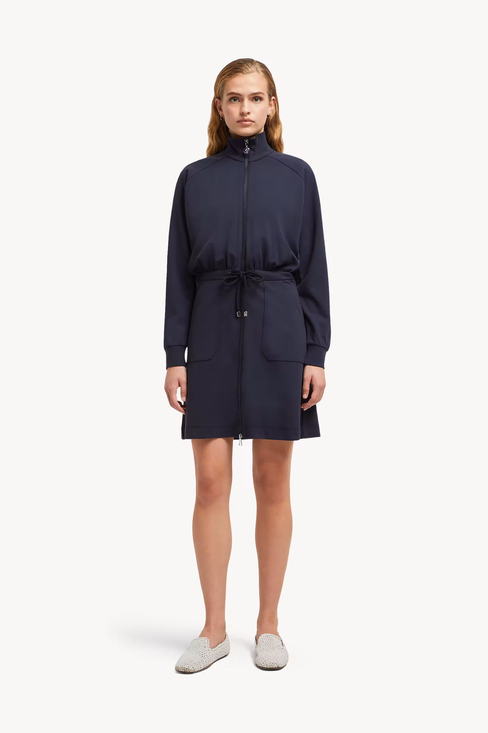 Zip-Up Mini Dress