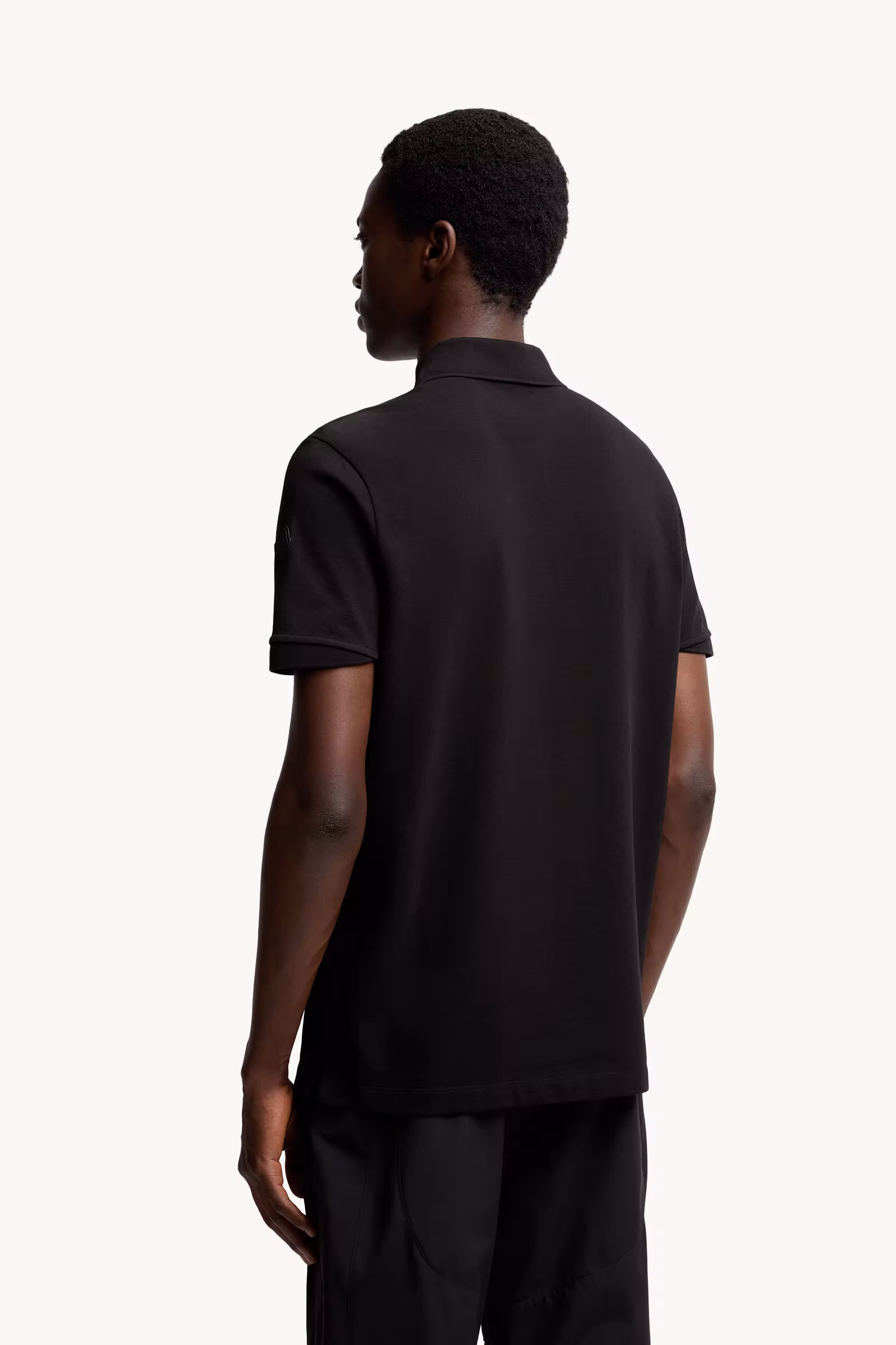 Logo Patch Cotton Piquet Polo Shirt