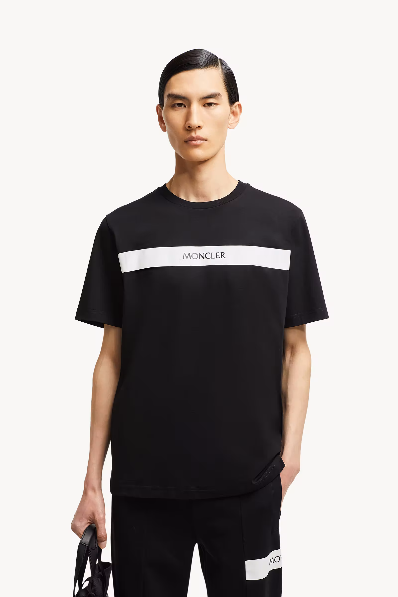 Rubberized Logo Cotton T-Shirt