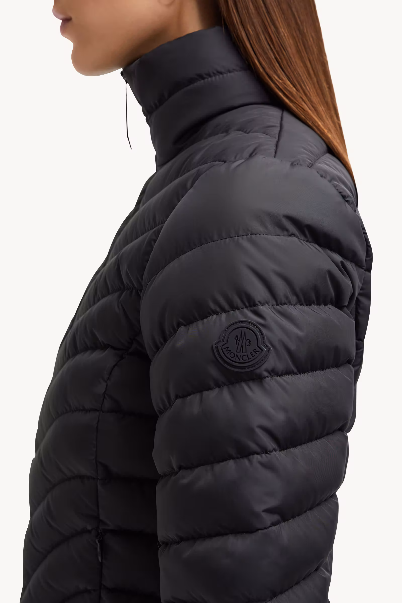 Grange Diagonal-Quilted Short Down Jacket