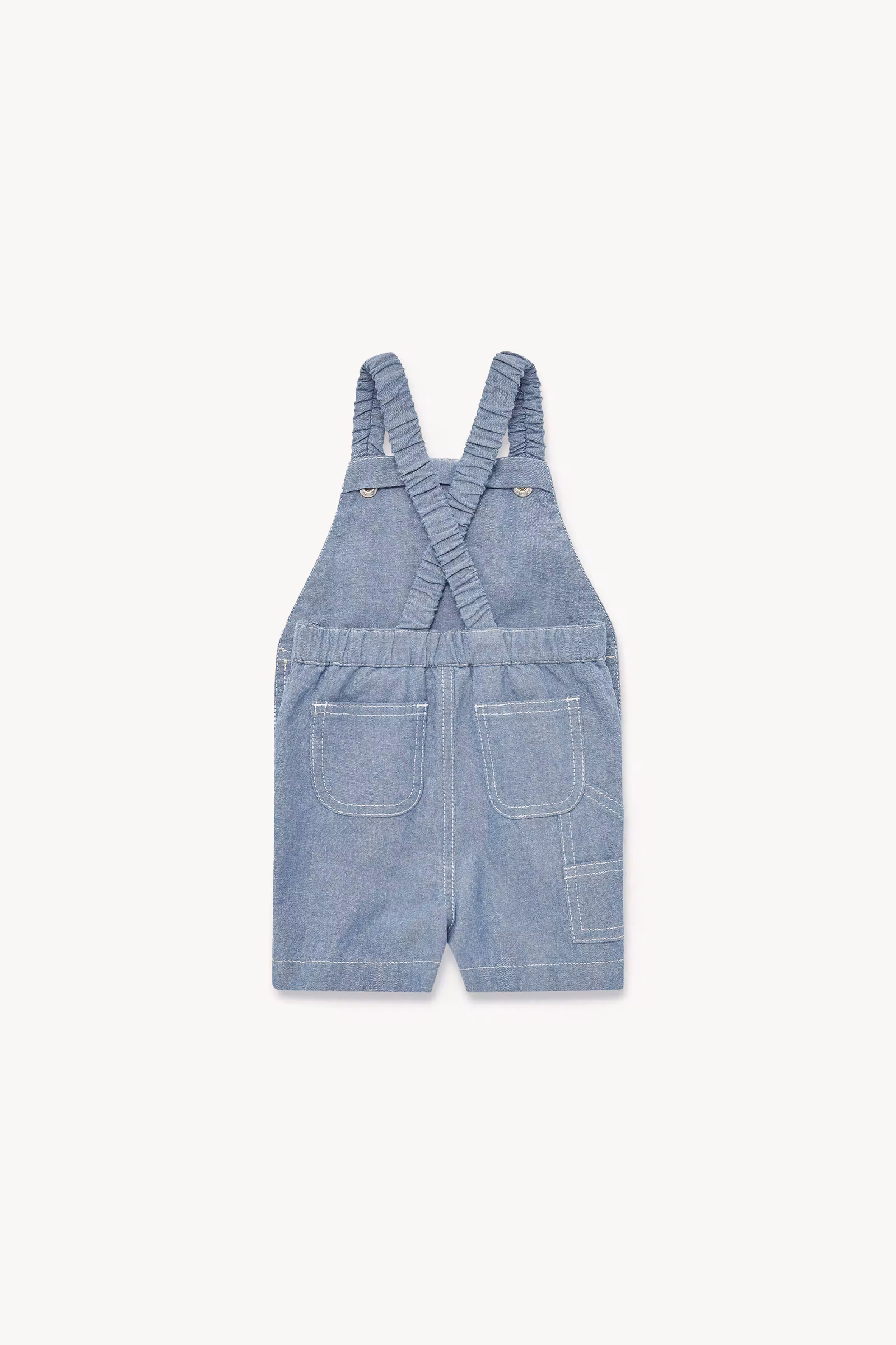 Cotton Chambray Overalls