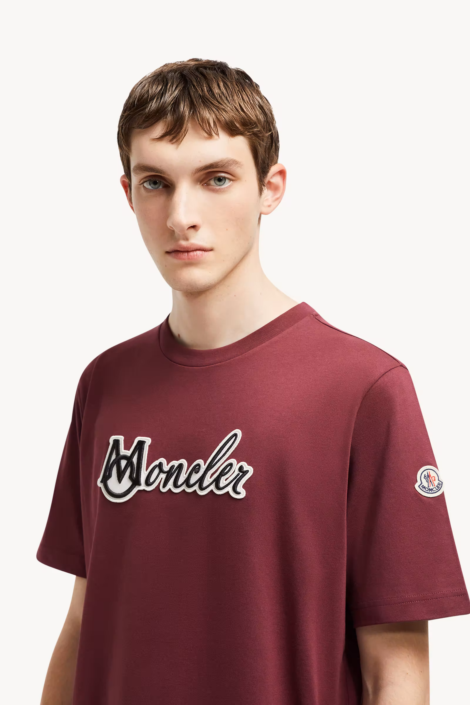Embroidered Varsity Logo Cotton T-shirt