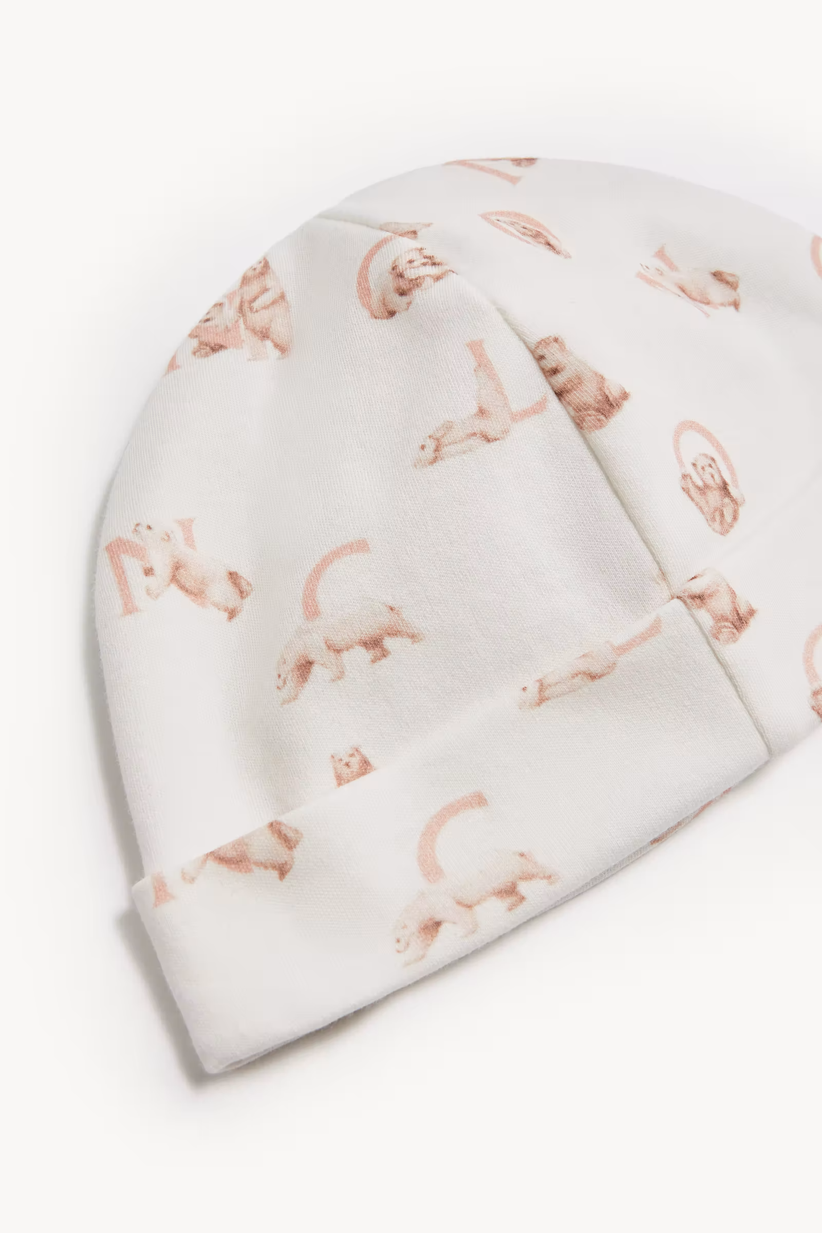 Teddy Bear Logo Print Cotton Set