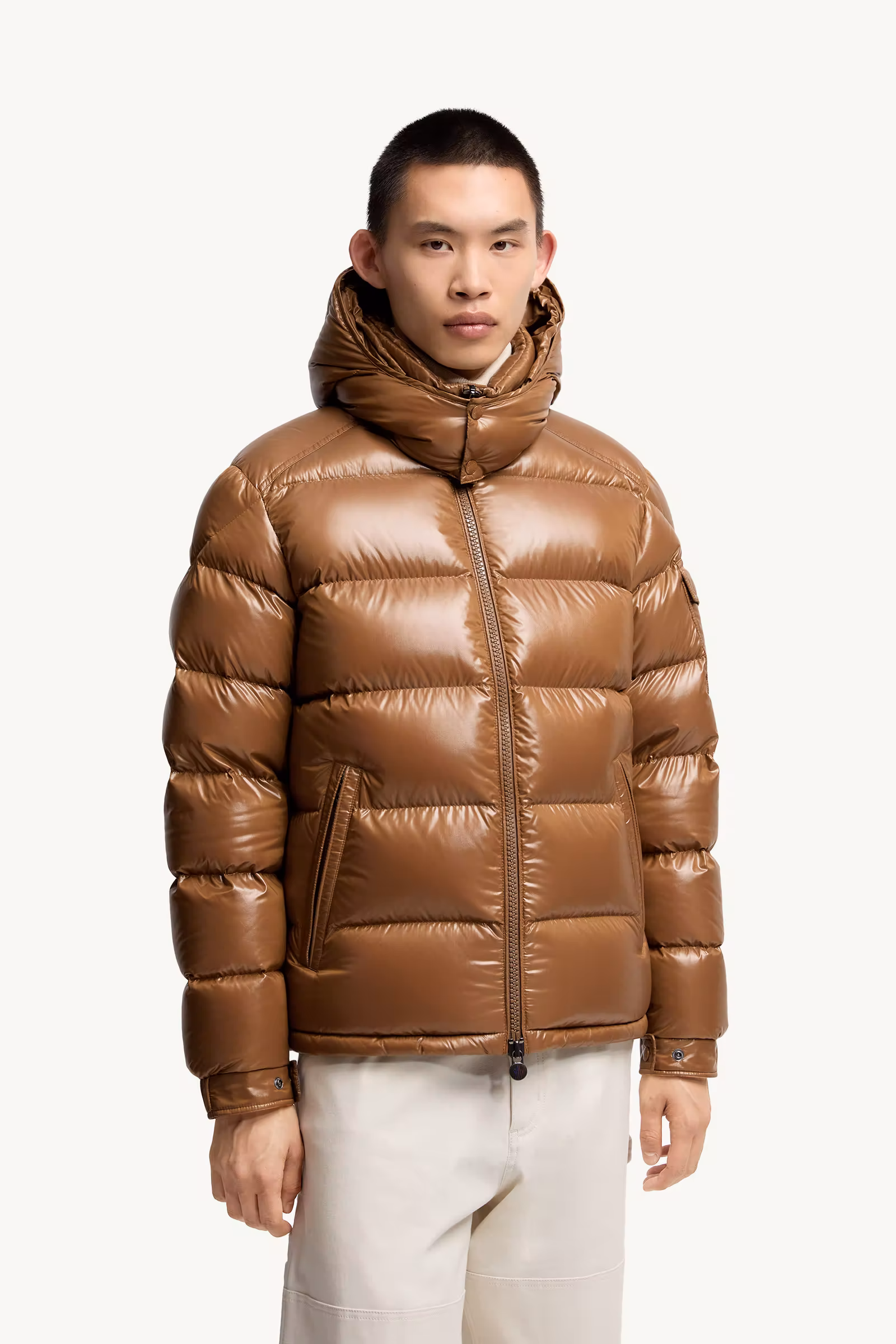 Moncler Maya Hooded Short Down Jacket