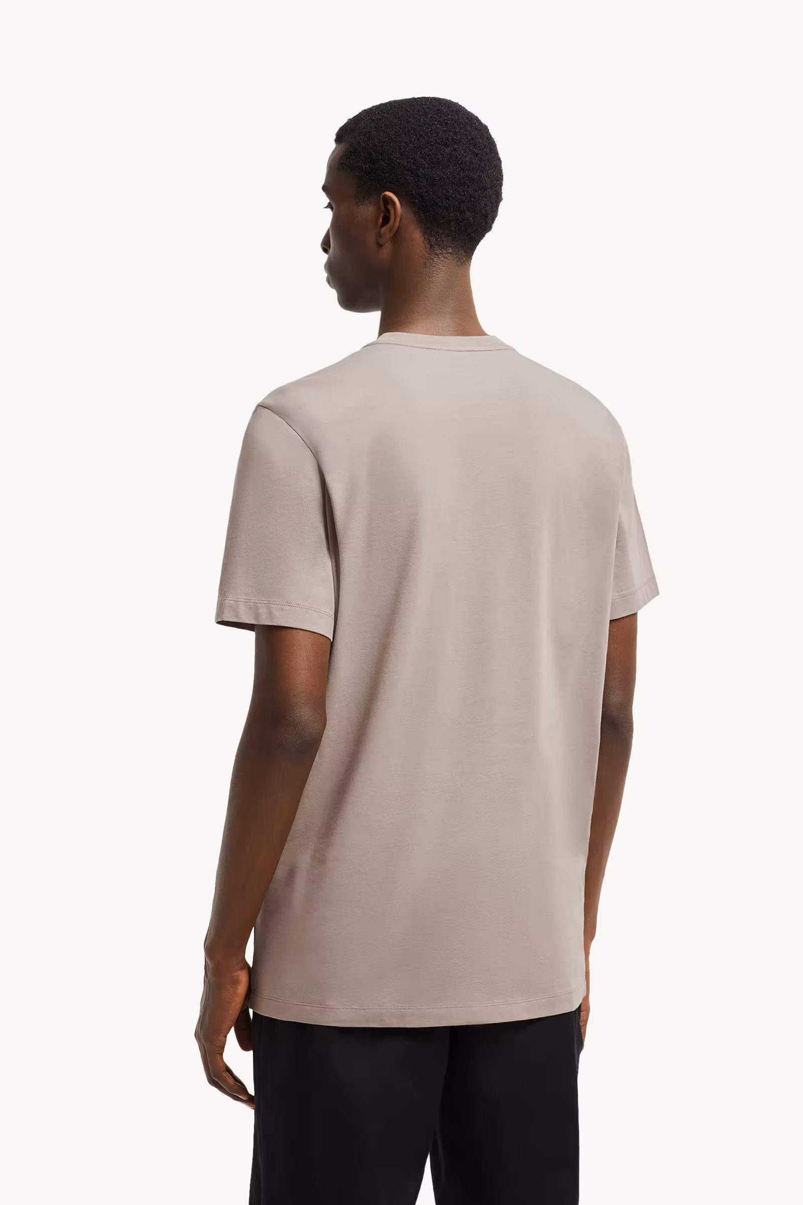 Flocked Logo Cotton T-Shirt