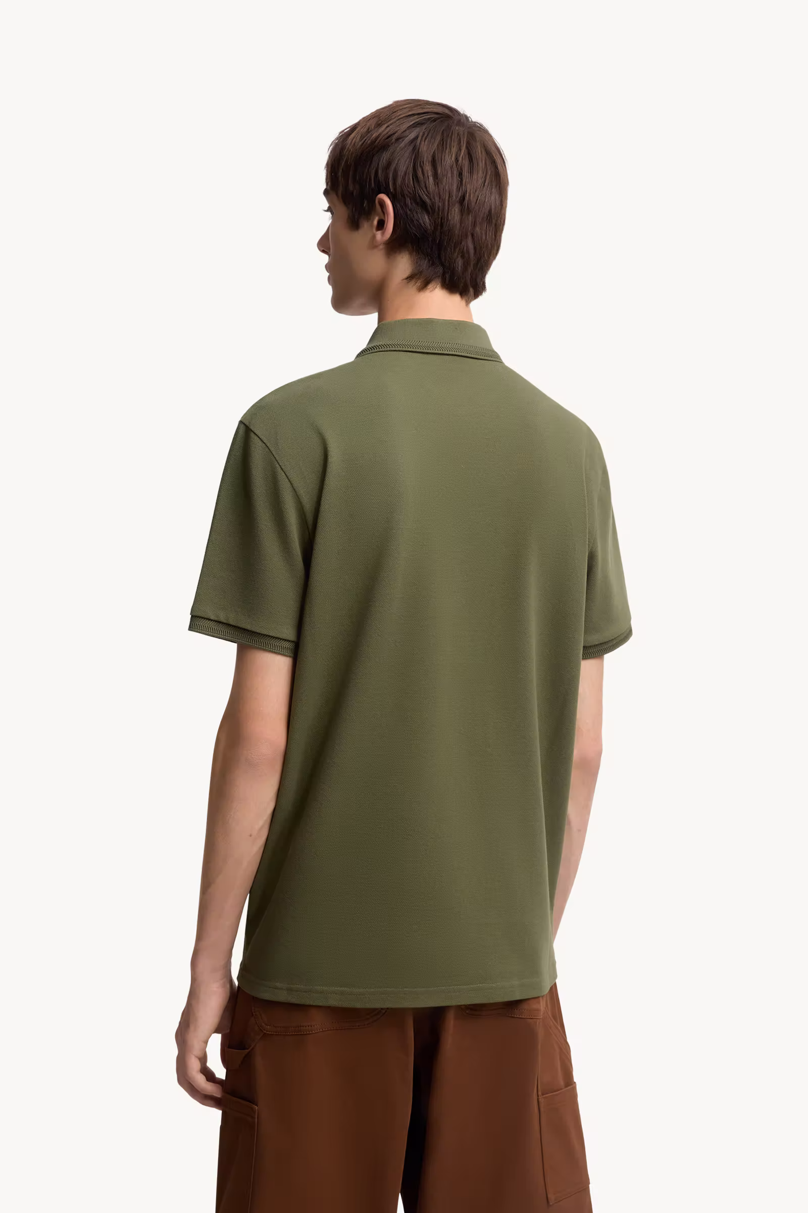 Logo Patch Cotton Piquet Polo Shirt