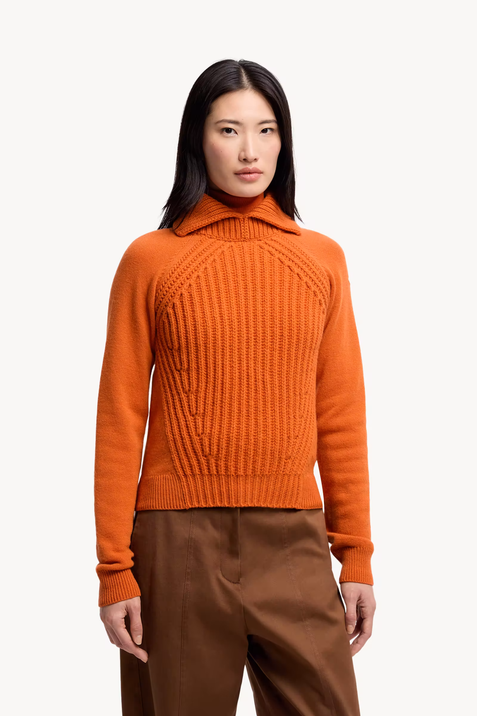 Wool & Cashmere High Collar Sweater