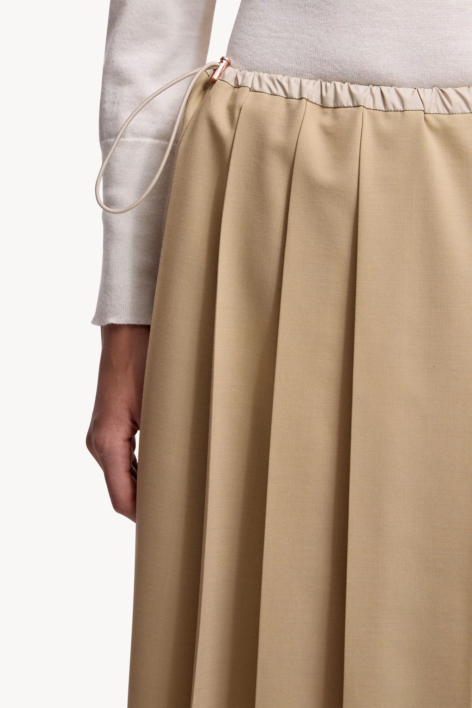 Pleated Midi Skirt