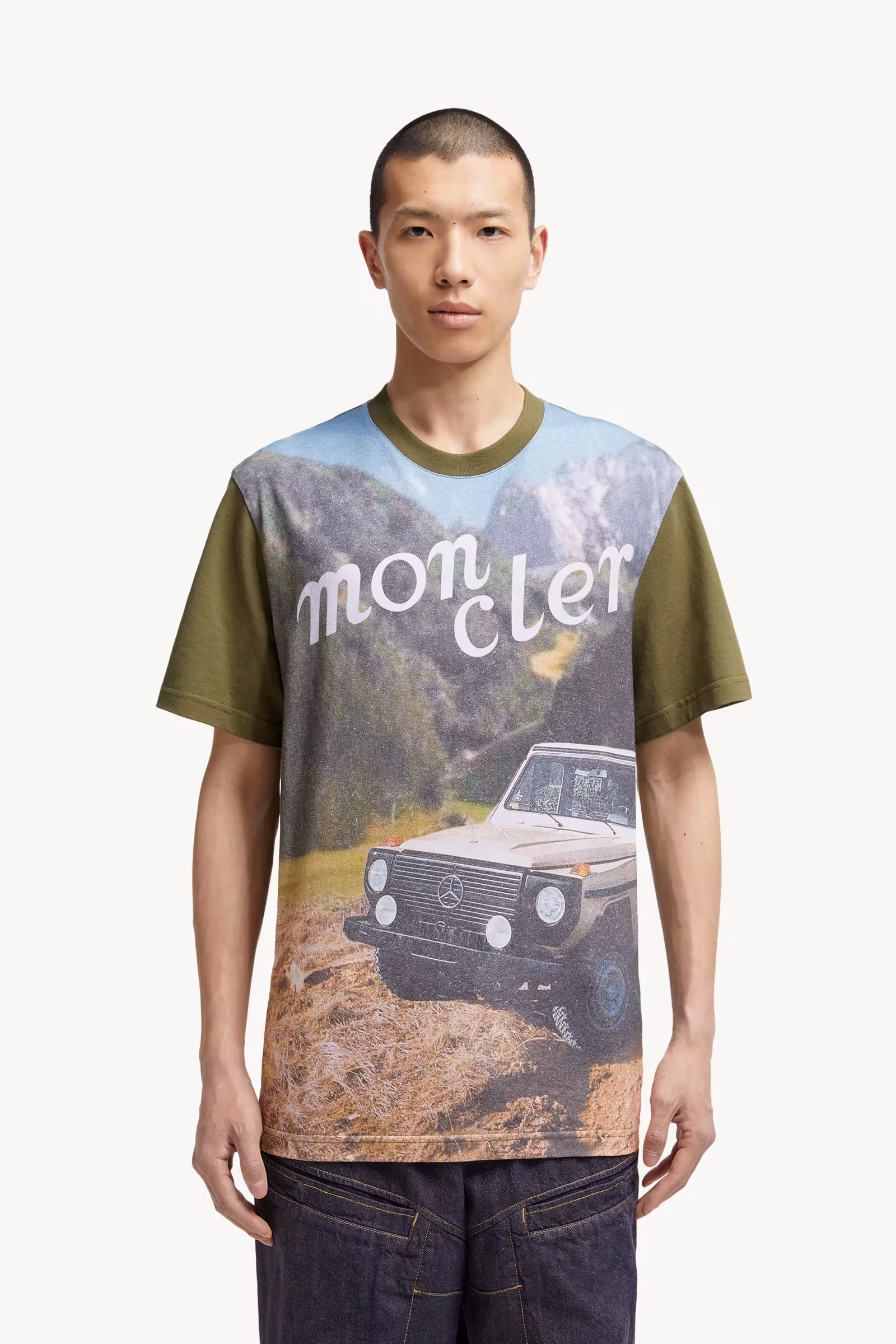 Moncler x Mercedes-Benz by NIGO Printed Cotton T-Shirt